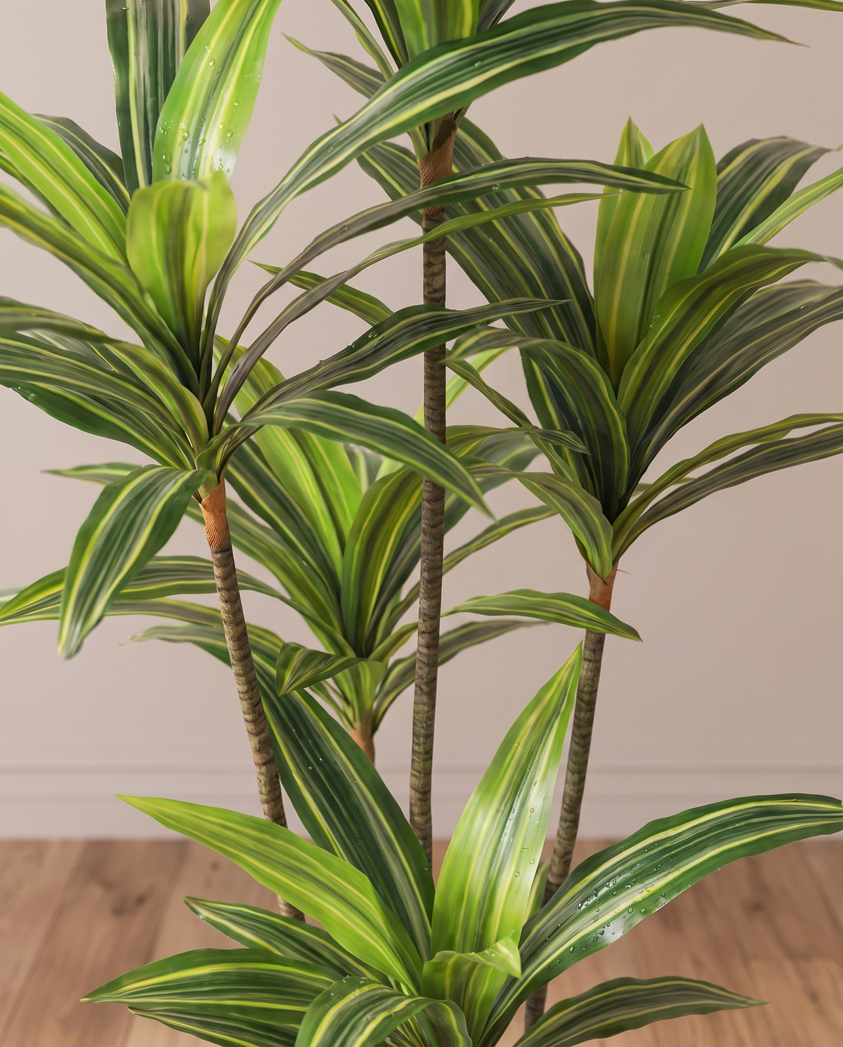 Artificial Yucca Plant with Variegated Leaves
