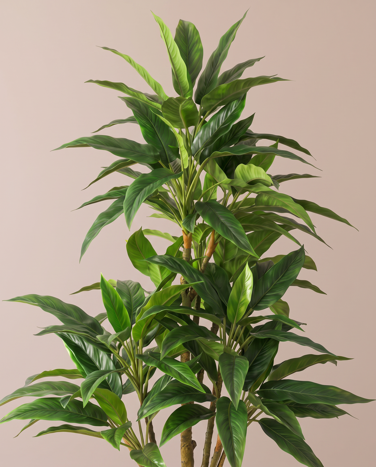 Artificial Rohdea Tree Green – leaf detail