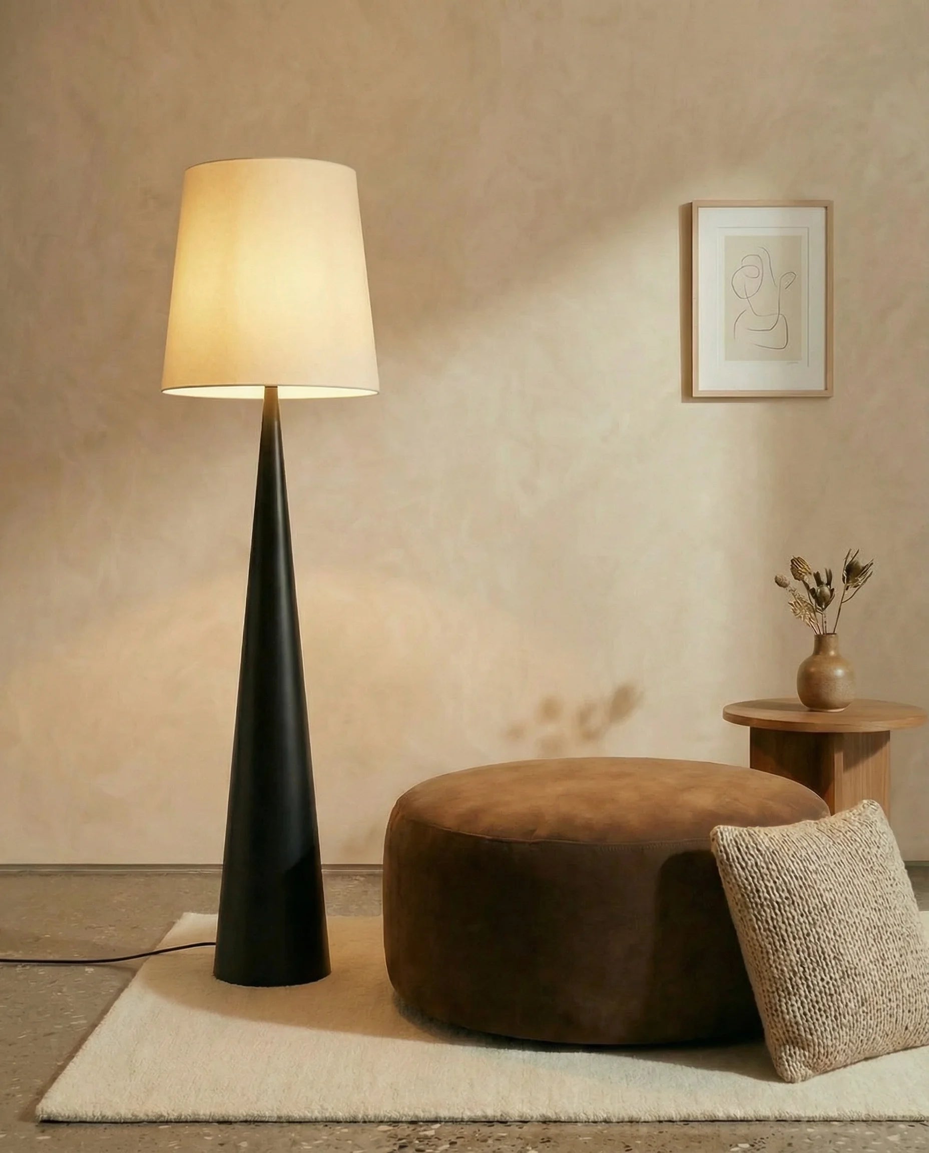 Black Montenegro Floor Lamp
