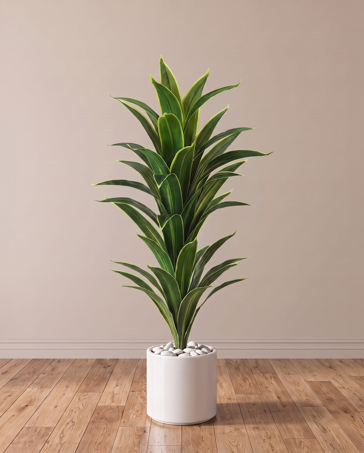 Artificial Dracaena Fragrans Plant Yellow