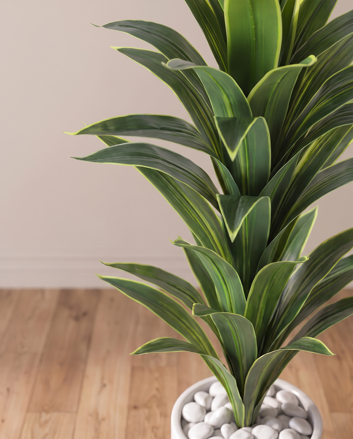Artificial Dracaena Fragrans Plant Yellow