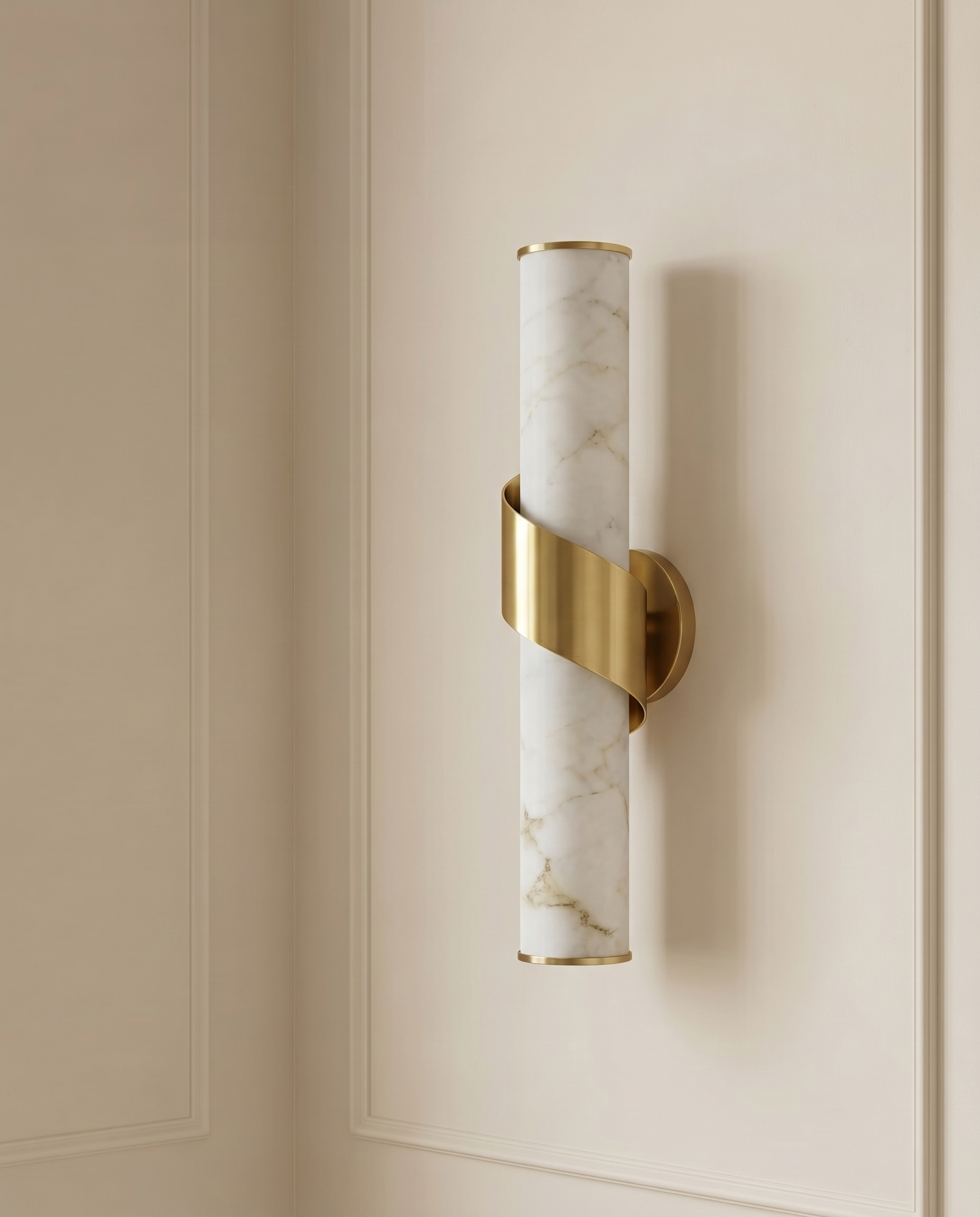 Metro Gold White Wall Light — The Home Peck