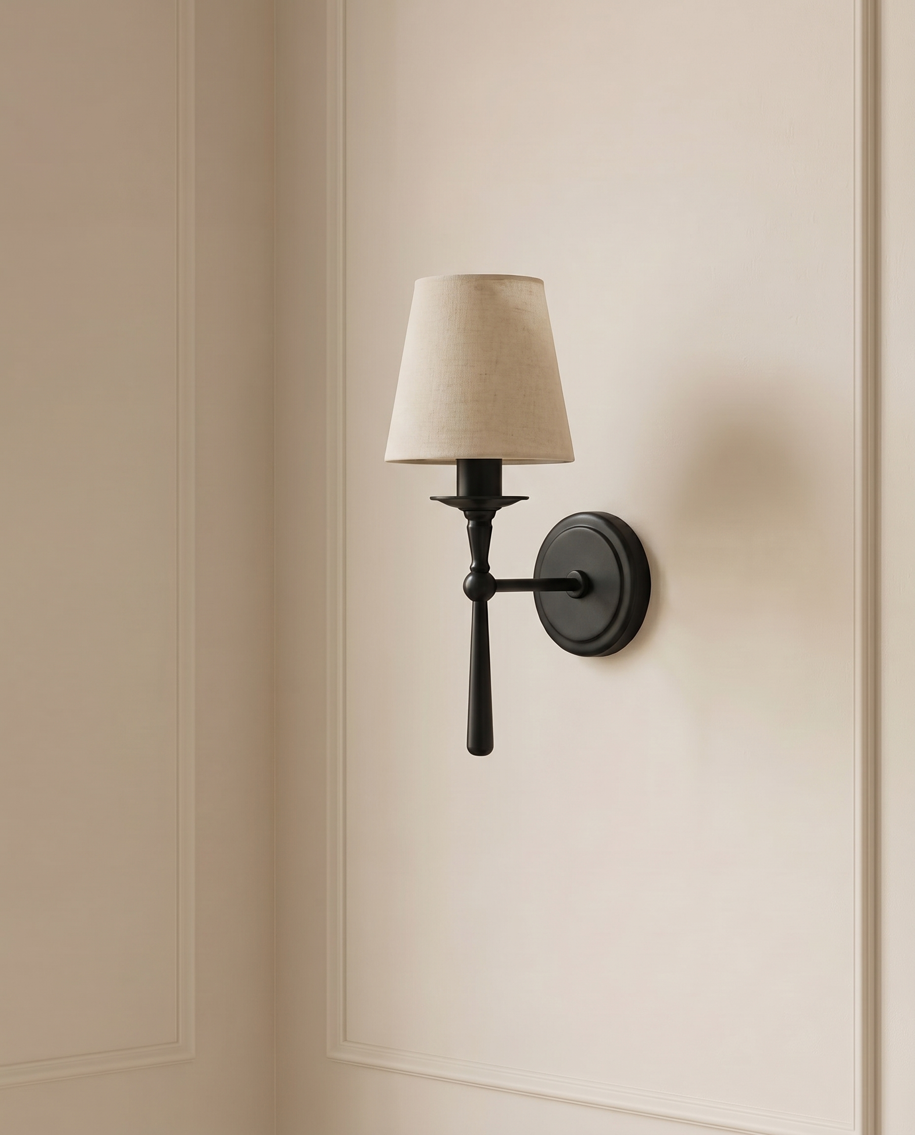 Luna Black White Wall Light — The Home Peck