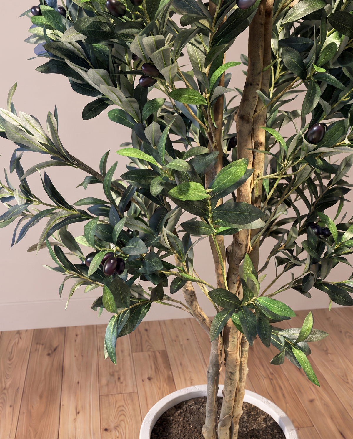 Olive Artificial Multi Trunks Tree