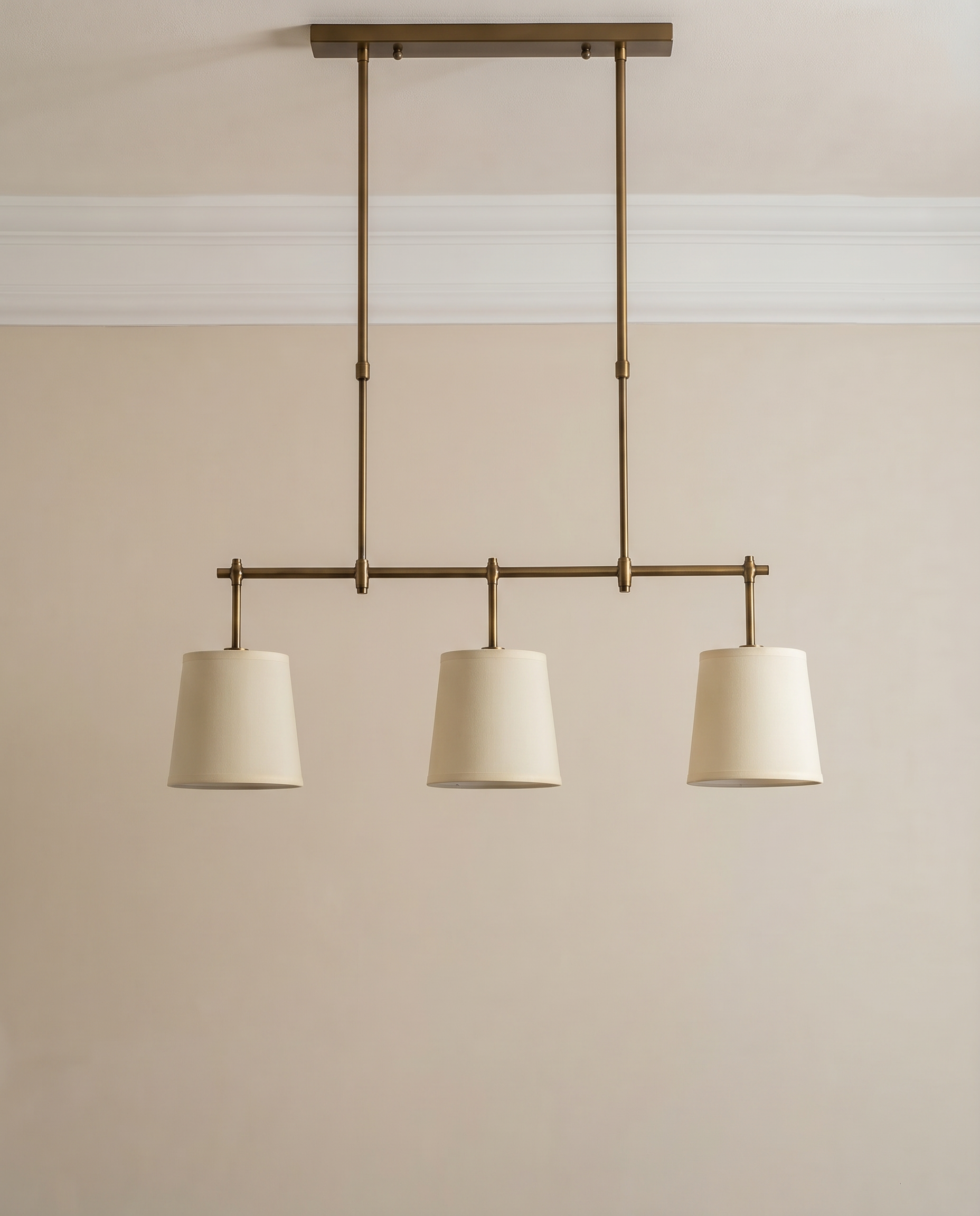Urban Black & Gold Beige Pendant Light, detail view — The Home Peck