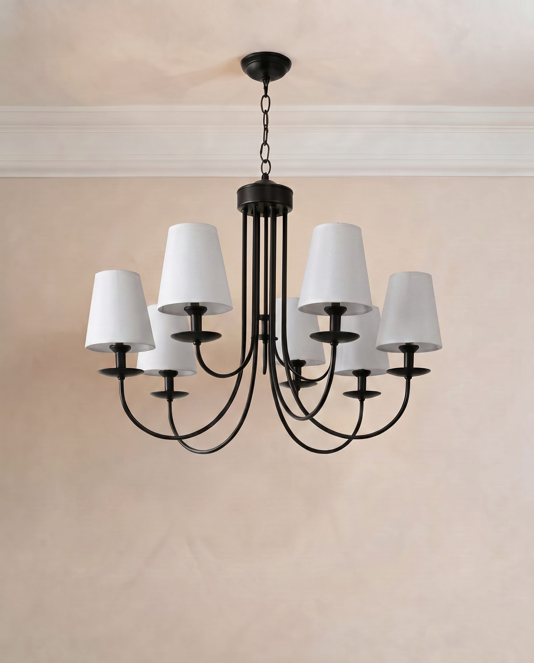Selene Black Beige Chandelier — The Home Peck