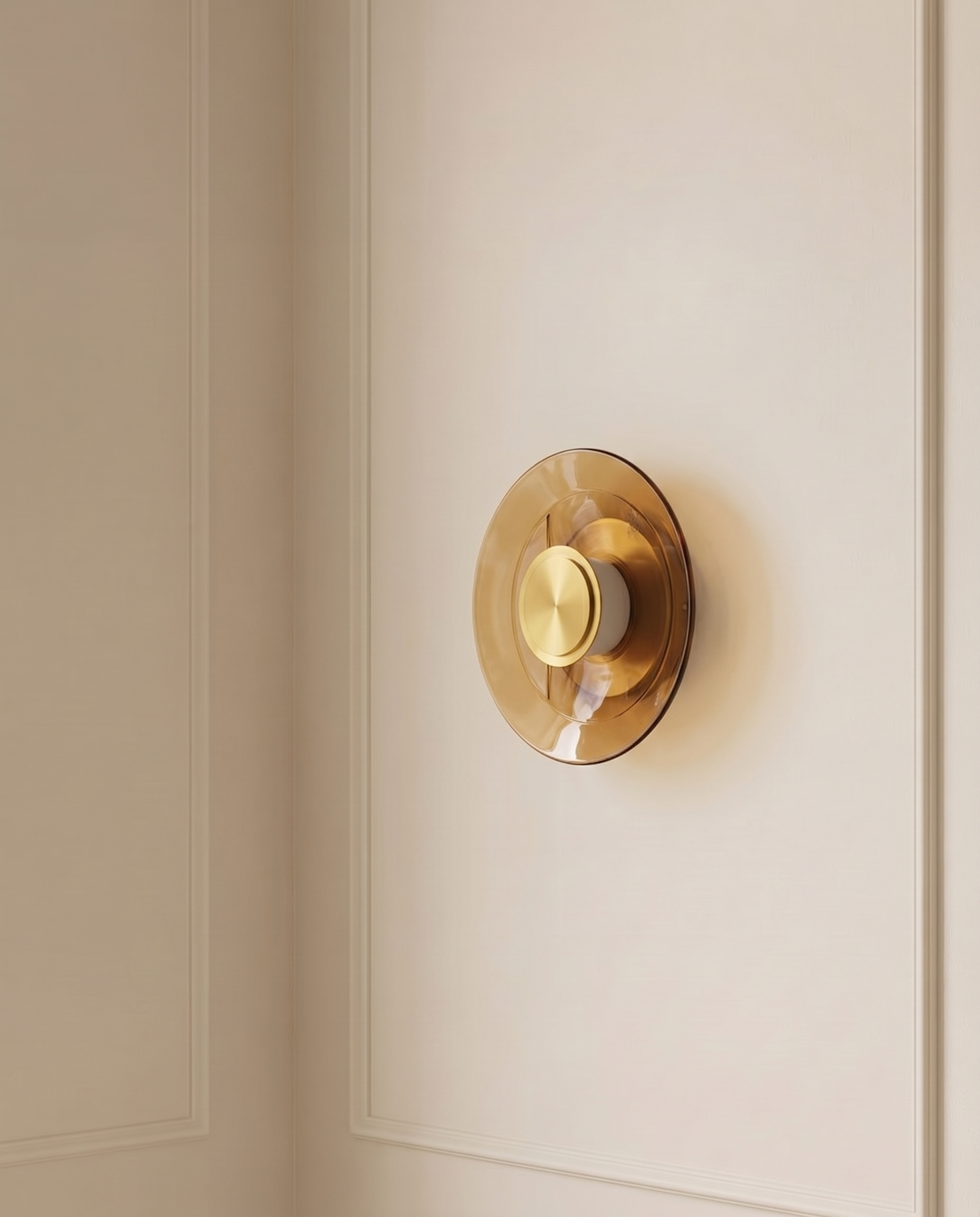 Solis Gold Disc Wall Light — The Home Peck