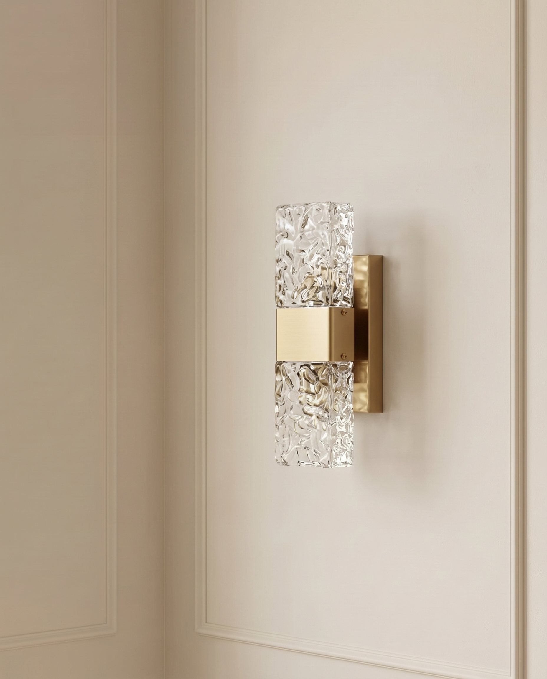 Crystal Aura Gold White Wall Light — The Home Peck