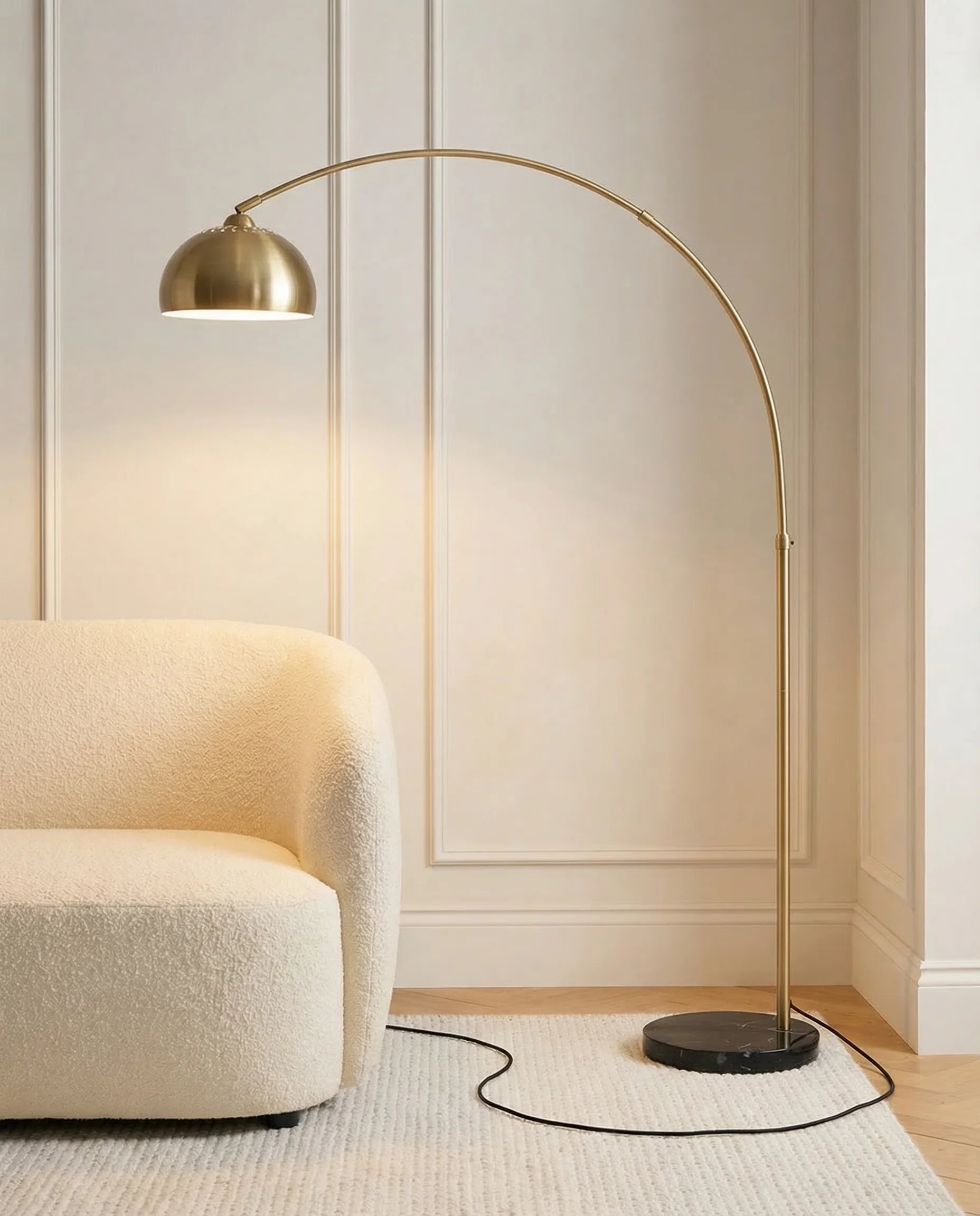 Abrik Golden Arched Standing Lamp