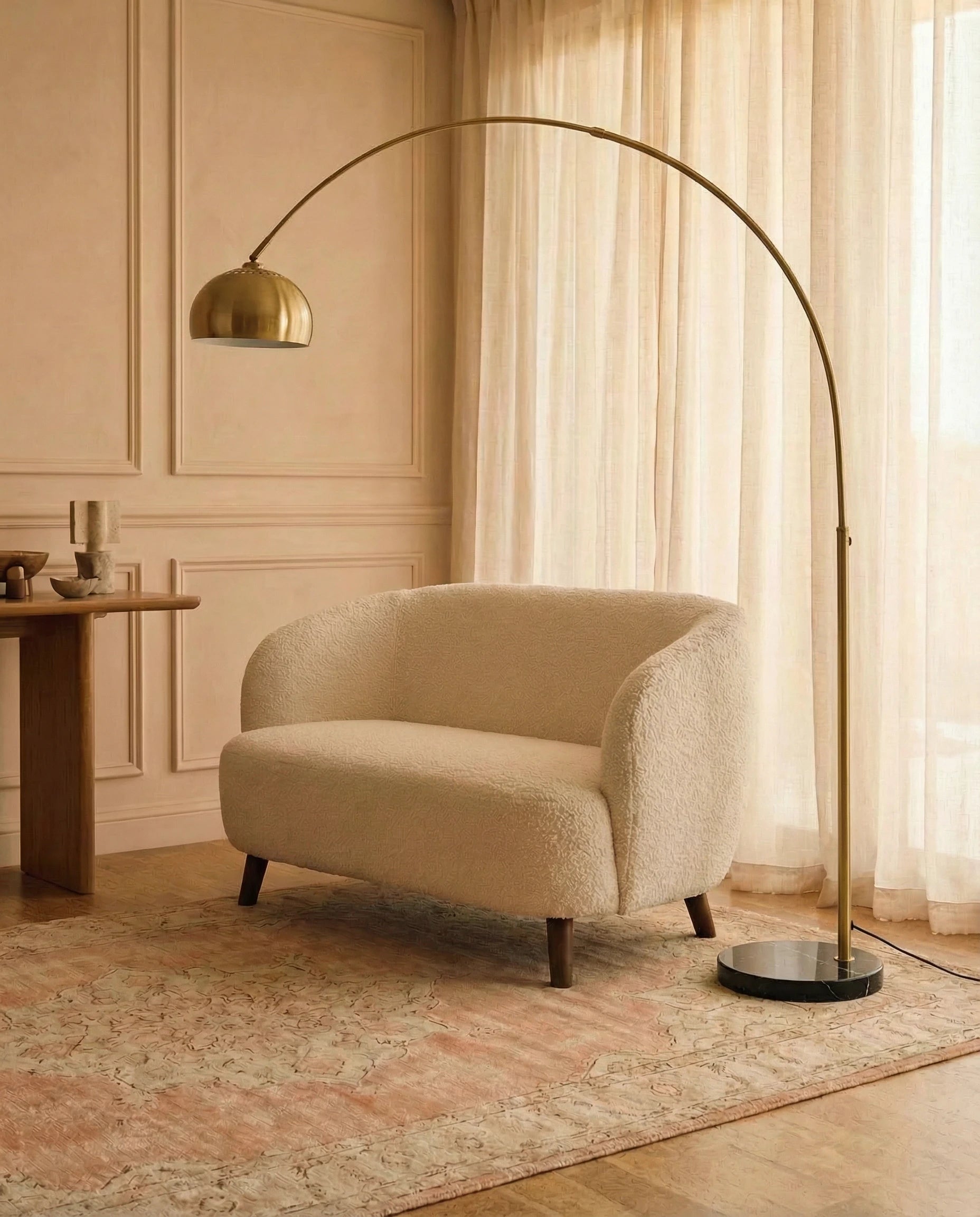 Abrik Golden Arched Standing Lamp