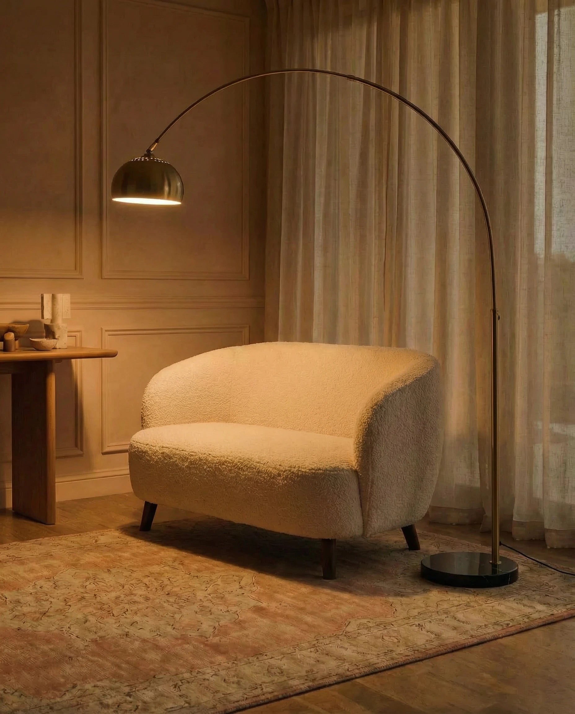 Abrik Golden Arched Standing Lamp