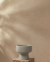 Aden Grey Natural Textured Ceramic Vase