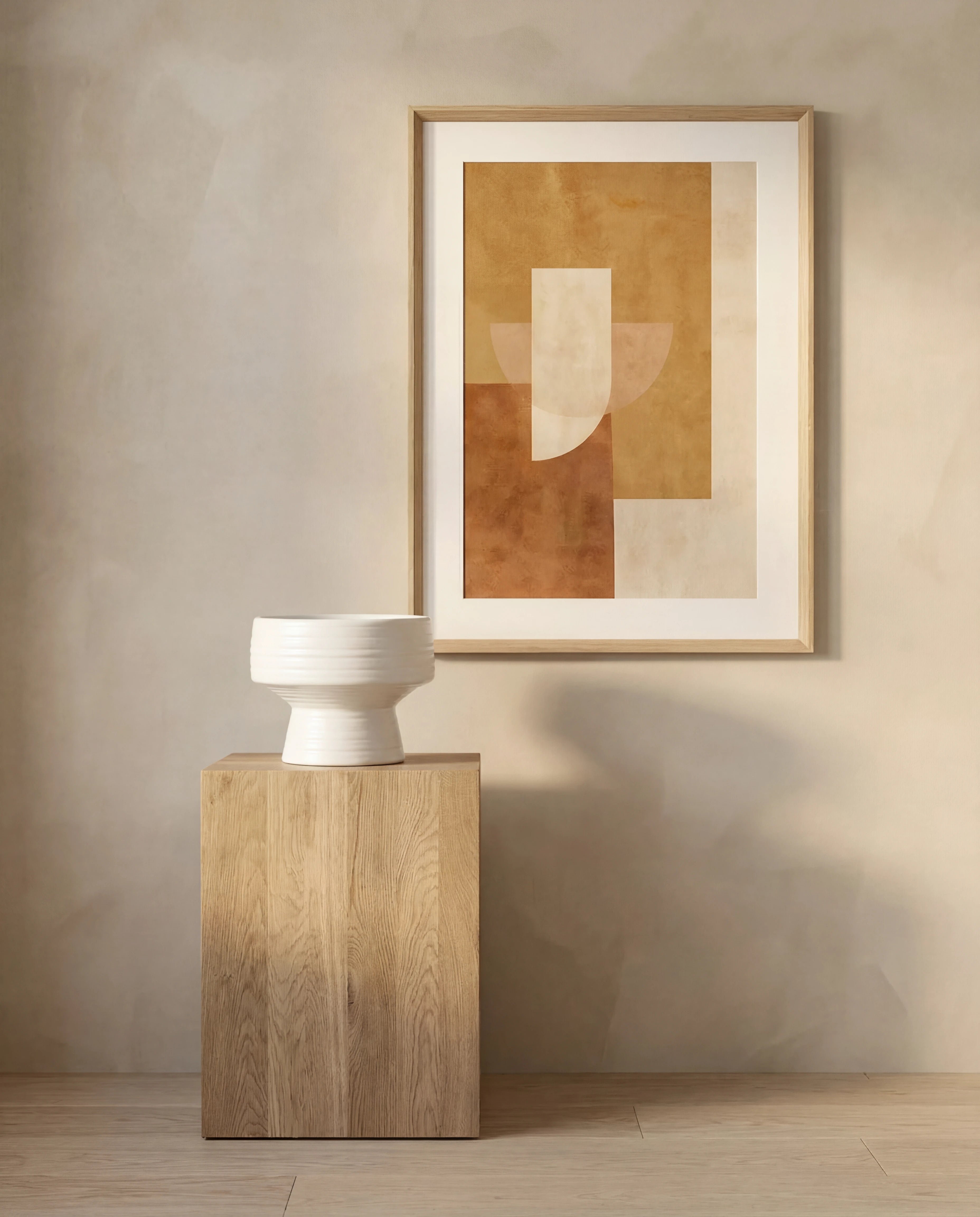 Aden Ivory Natural Textured Ceramic Vase