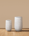 Aero Tall White Fibreclay Pots