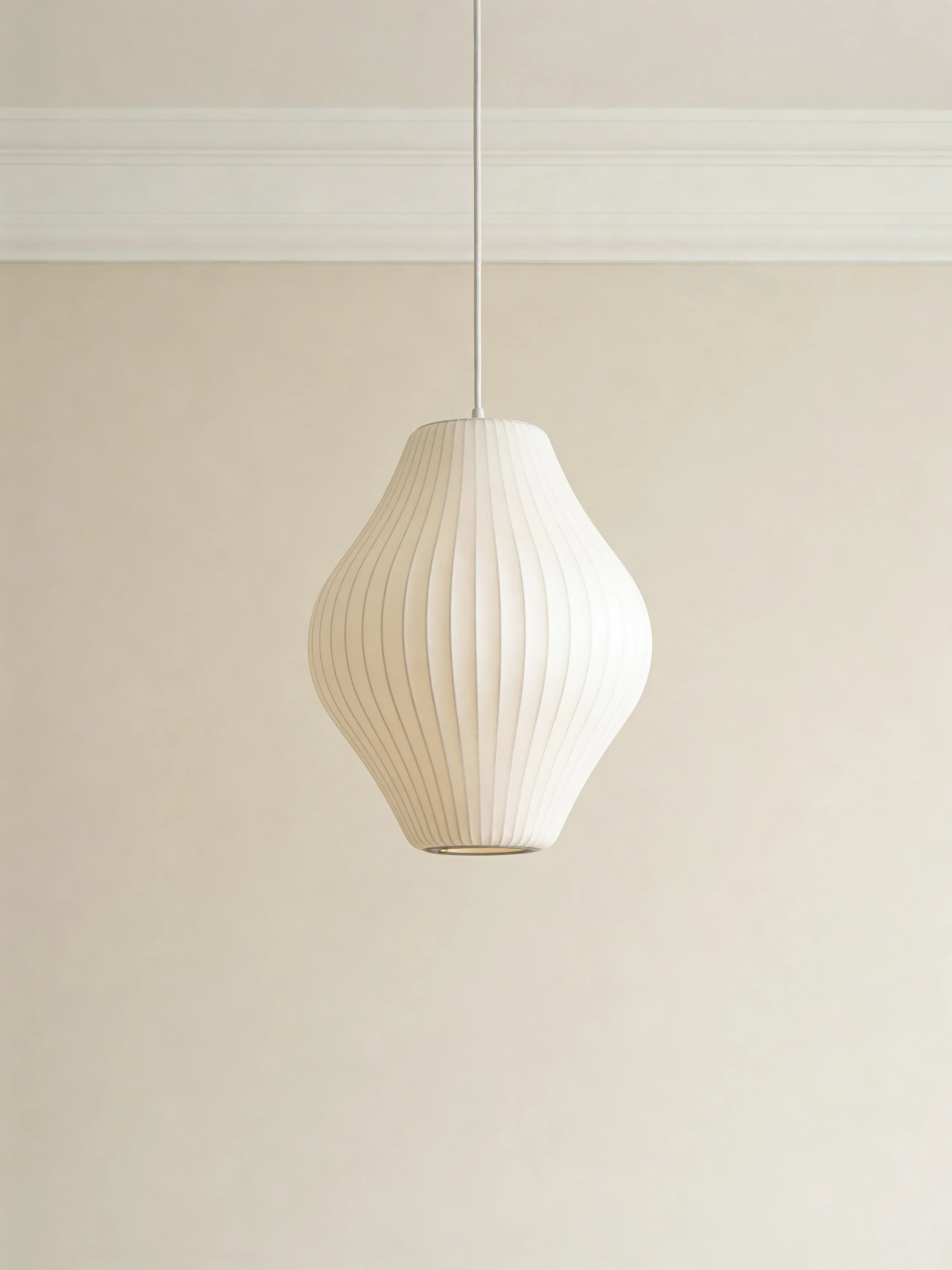 Akari Japanese Bubble Silk Pendant Light