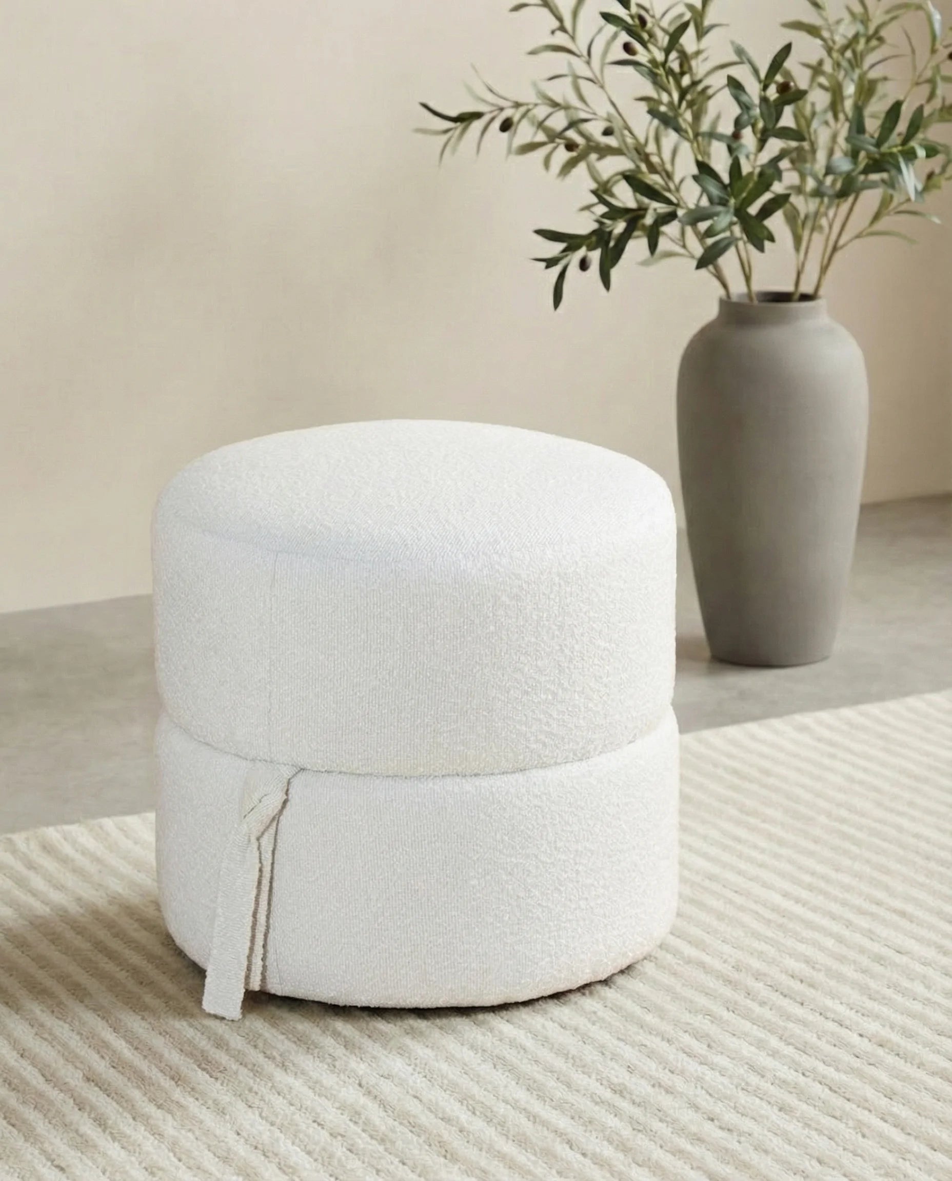 Alpine Round Pouf