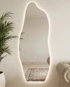 Ariana backlit wavy frameless LED mirror