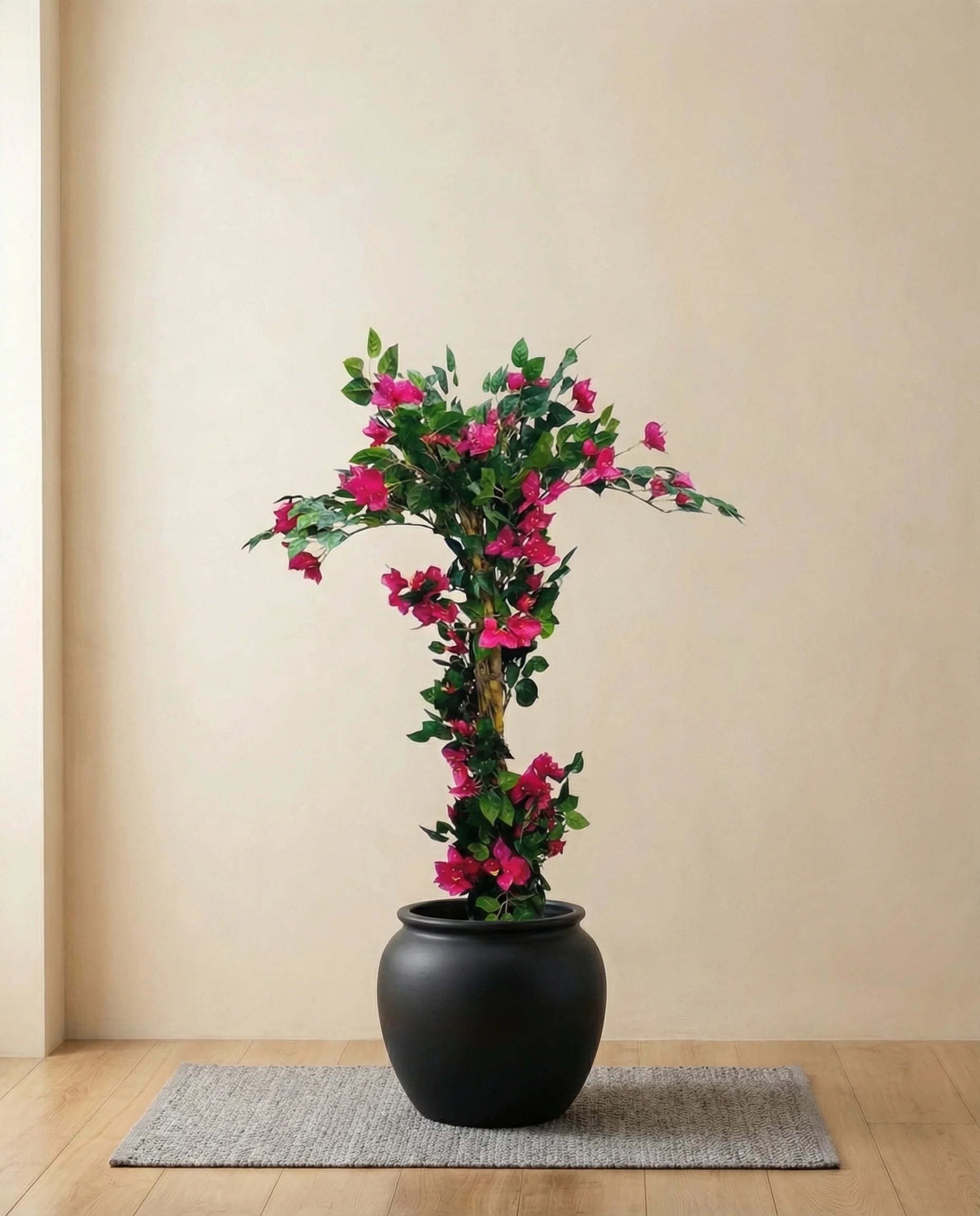 Twisted artificial bougainvillea tree
