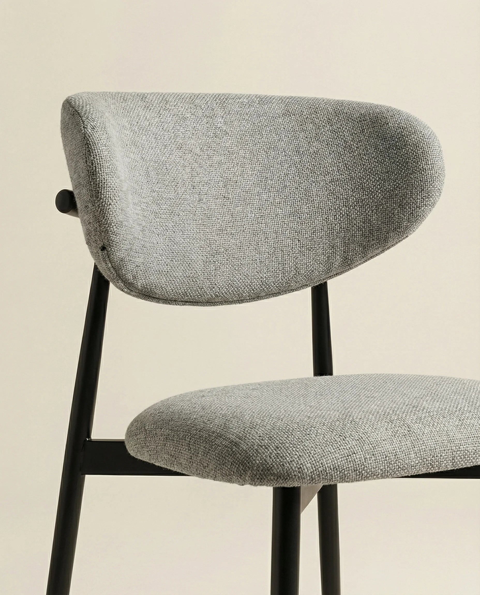 Athena Minimalist Grey Dining Chair