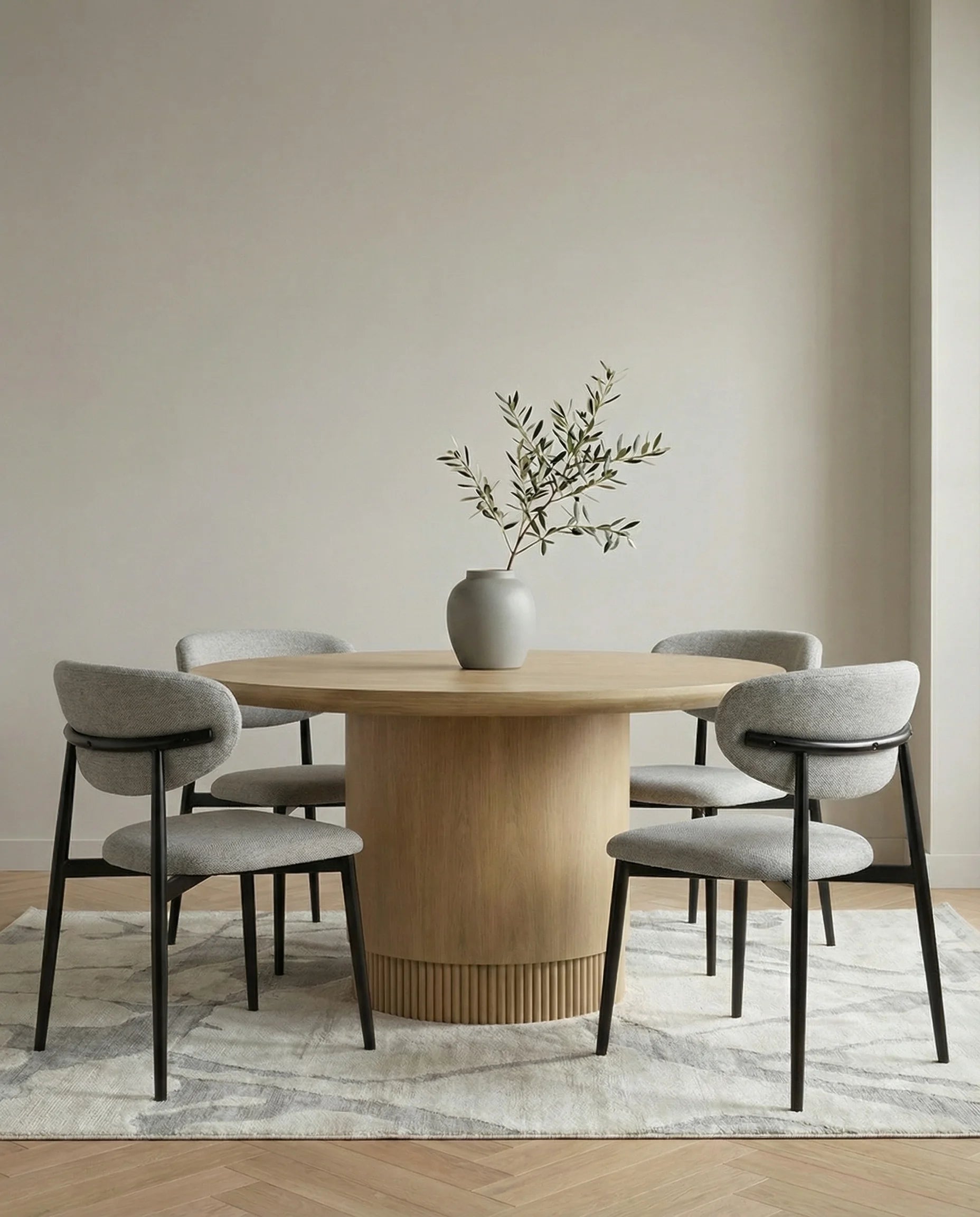 Athena Minimalist Grey Dining Chair