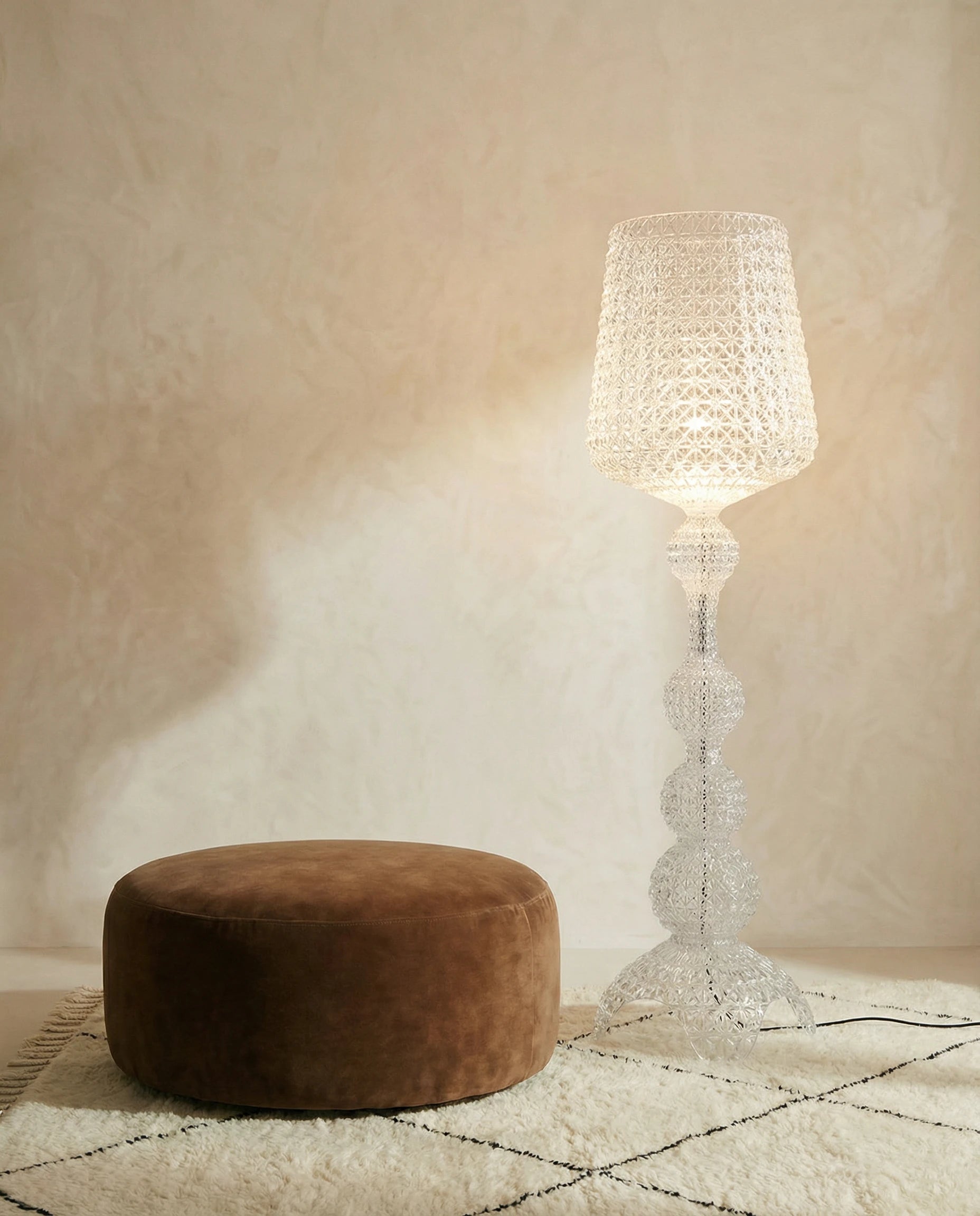 Bella Wine Glass Shaped Crystal Floor Lamp