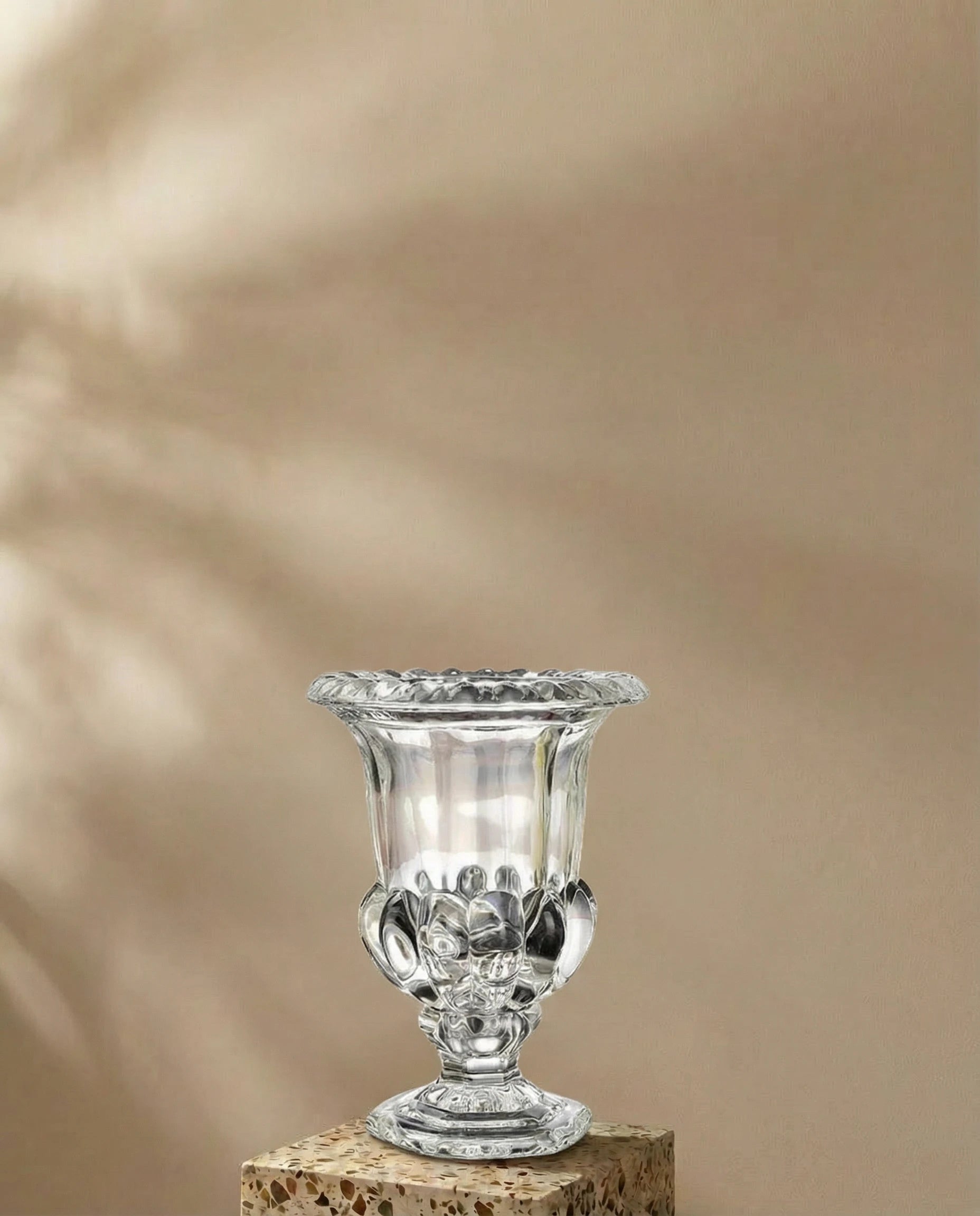 Celeste Antique Celery Crystal Glass Vase