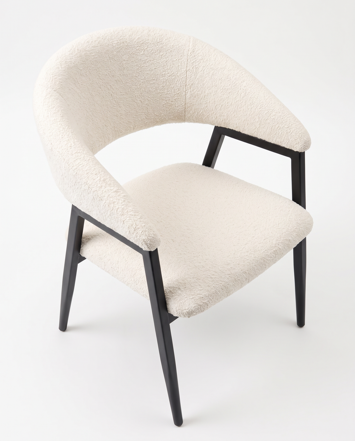 Celeste Cream Bouclé Dining Chair