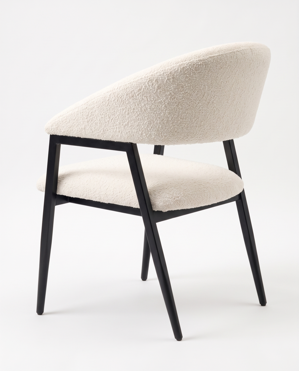 Celeste Cream Bouclé Dining Chair