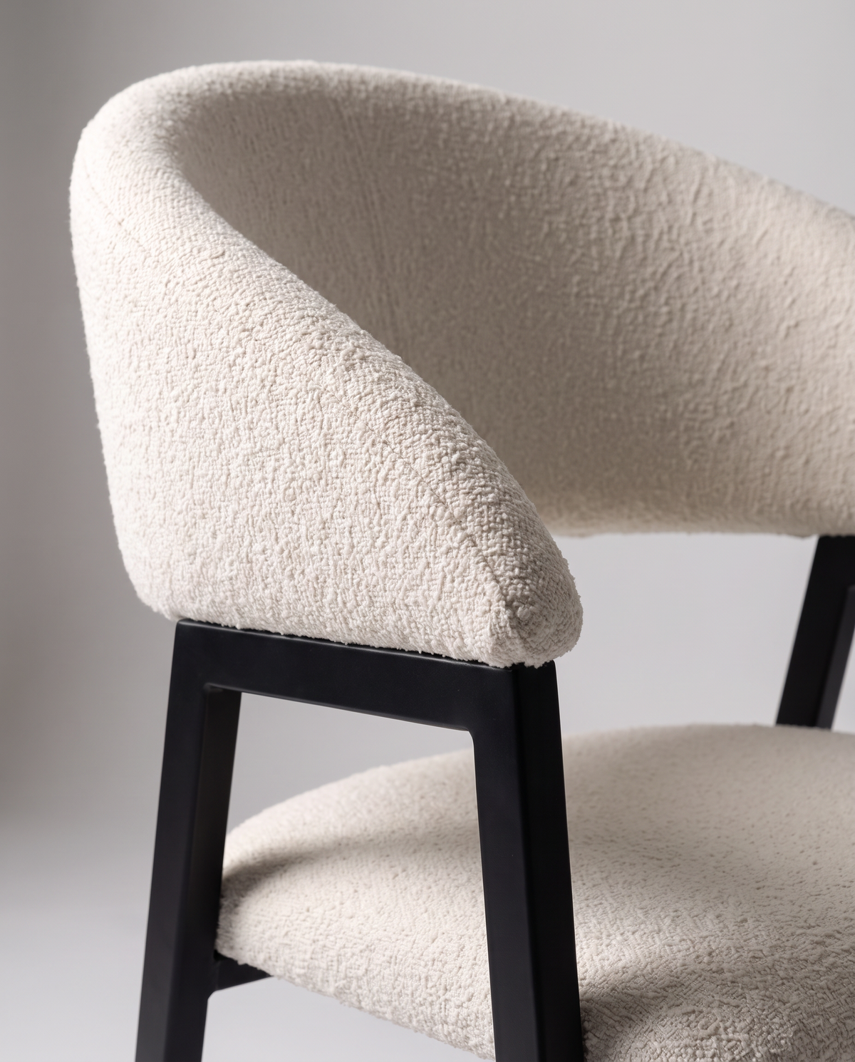 Celeste Cream Bouclé Dining Chair