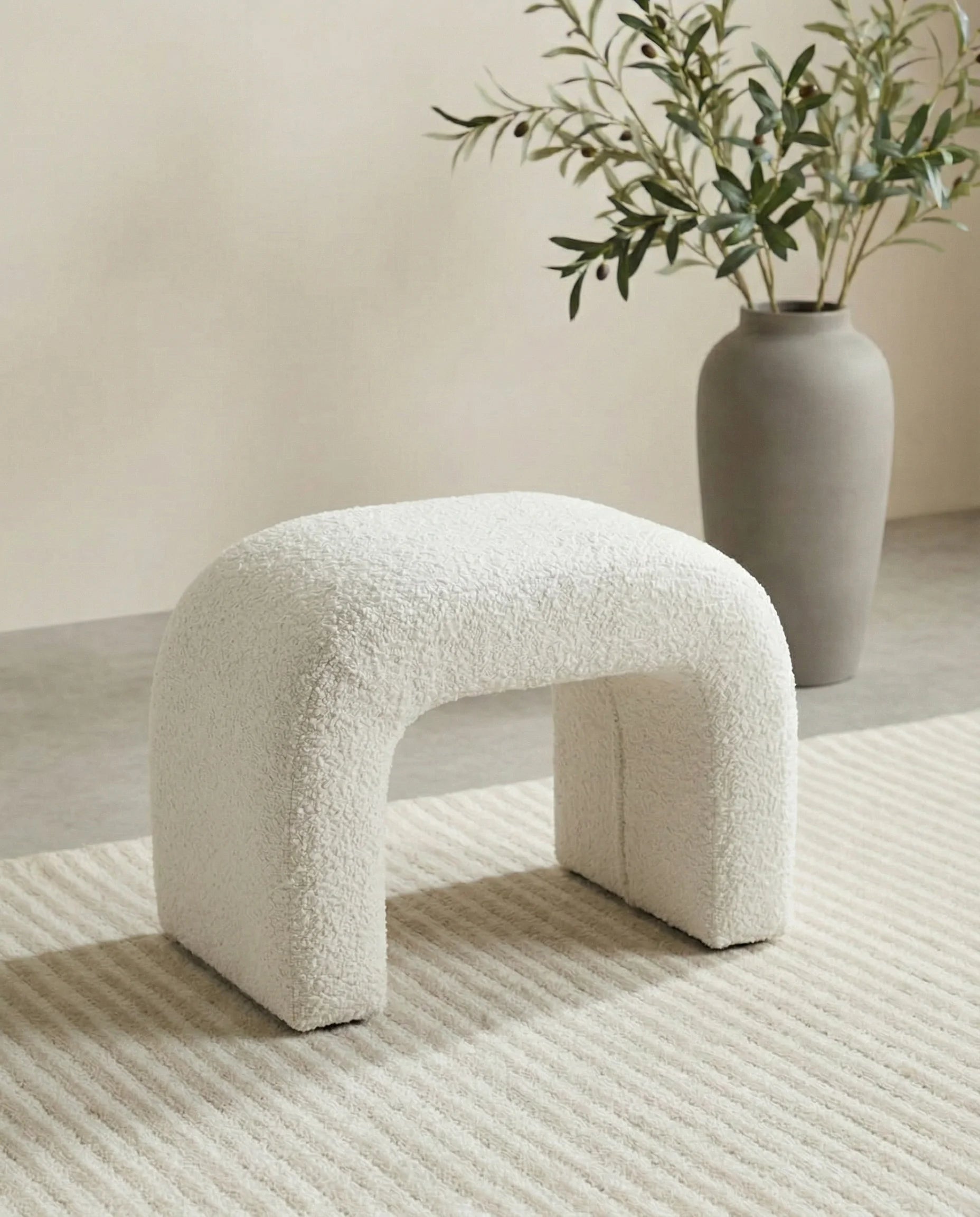 Cielo Modern Arched Bench Ottoman