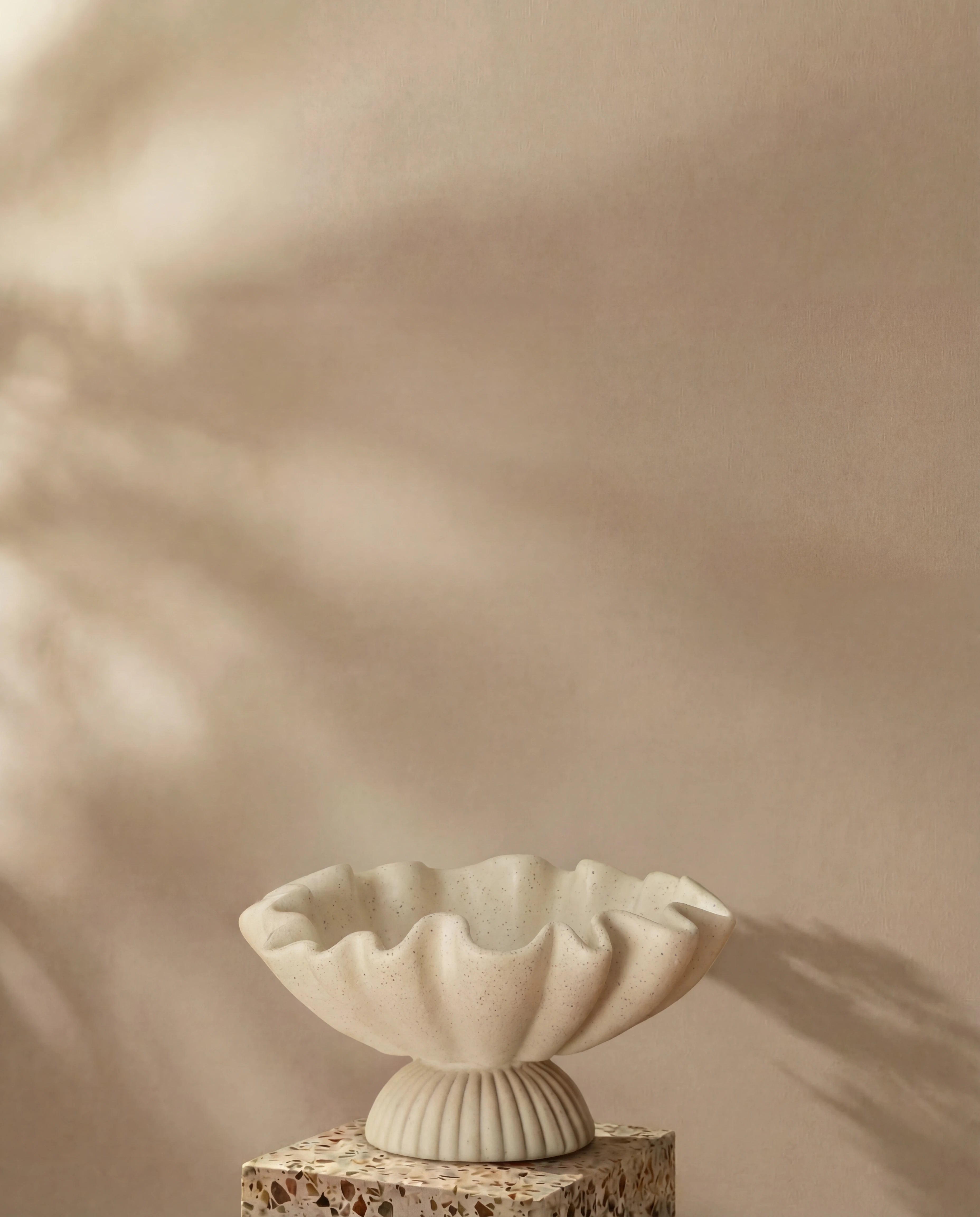 Demi Fluted Ceramic Decorative Dish