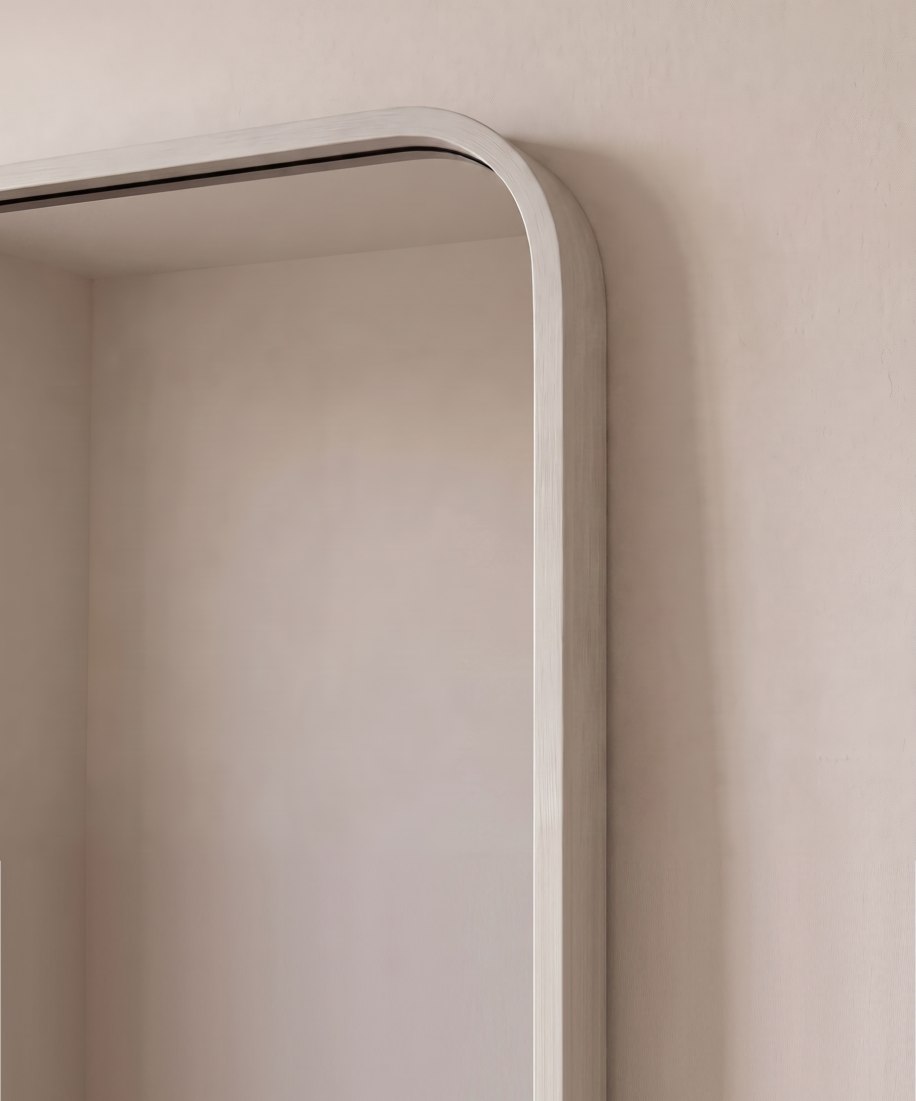 Dominic Silver Inner Frame LED Rectangular Floor Mirror