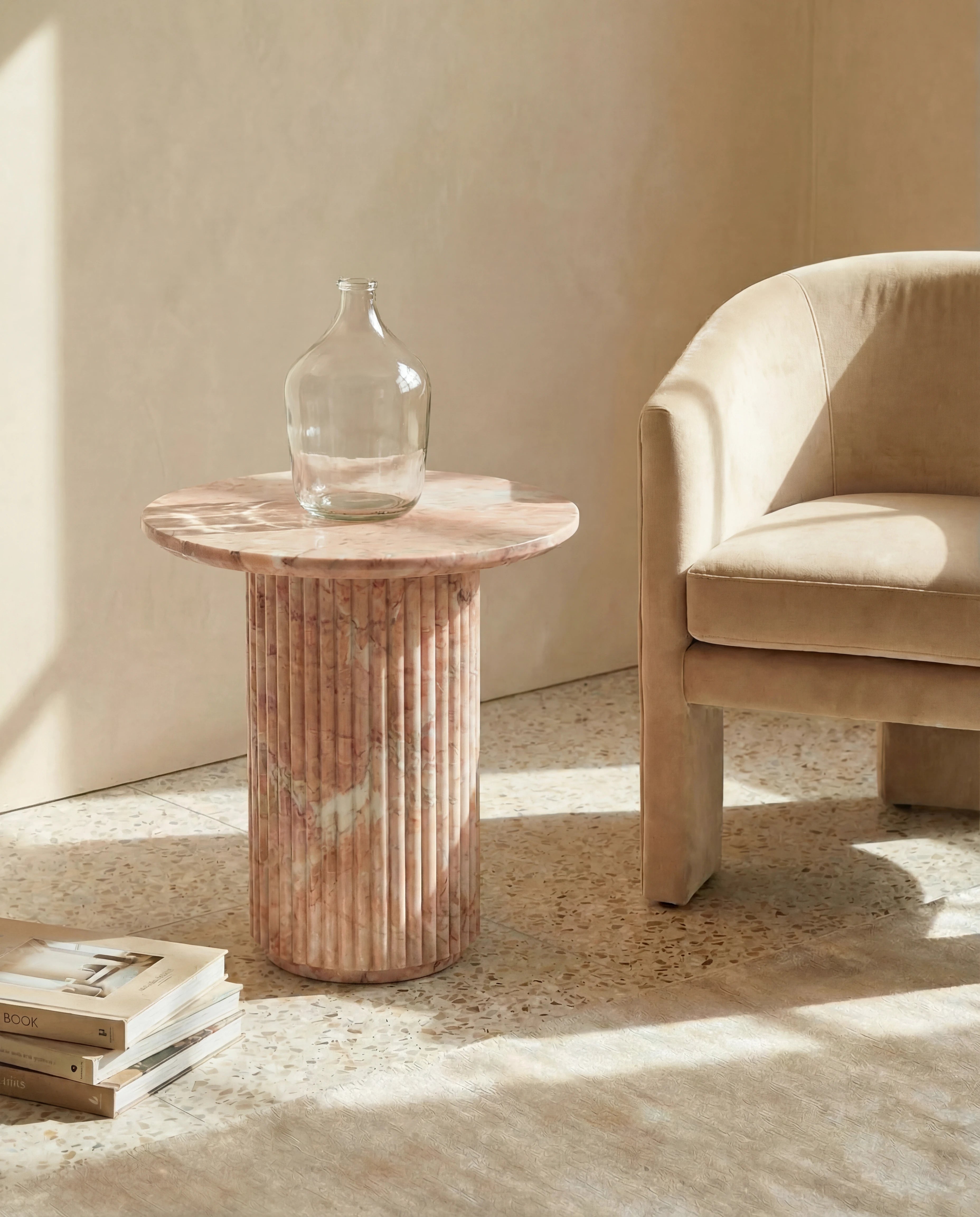 Elva Large Glass Floor Vase