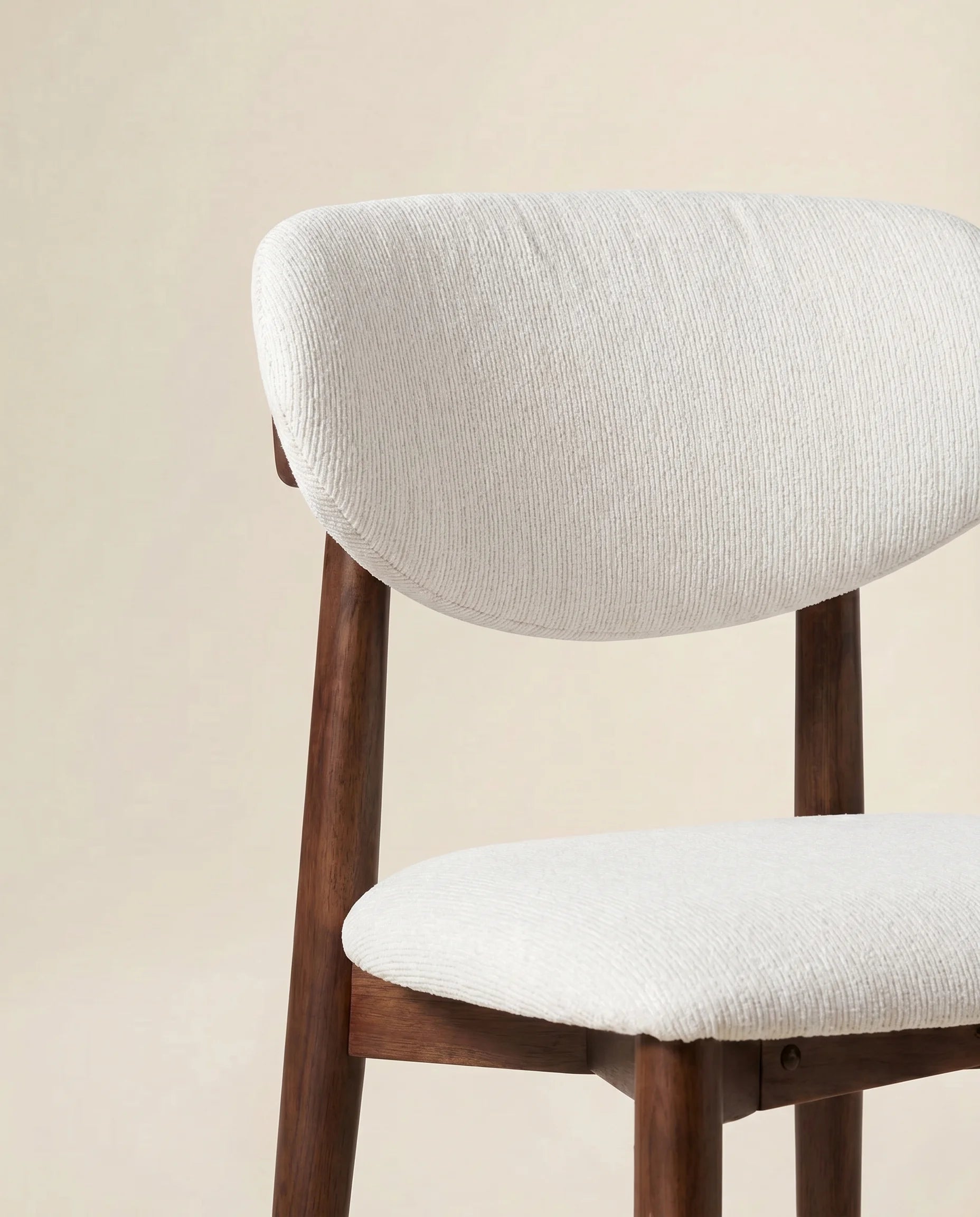 Esme Ivory Dark Wood Dining Chair