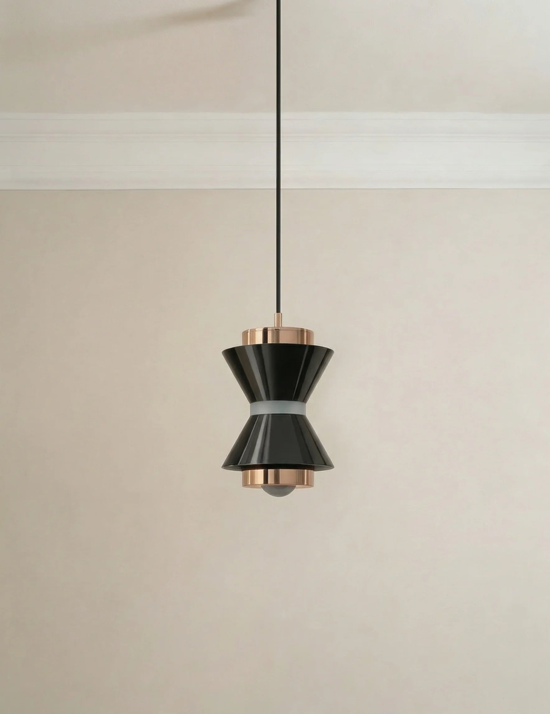 Euro Black & Brass Pendant Lamp
