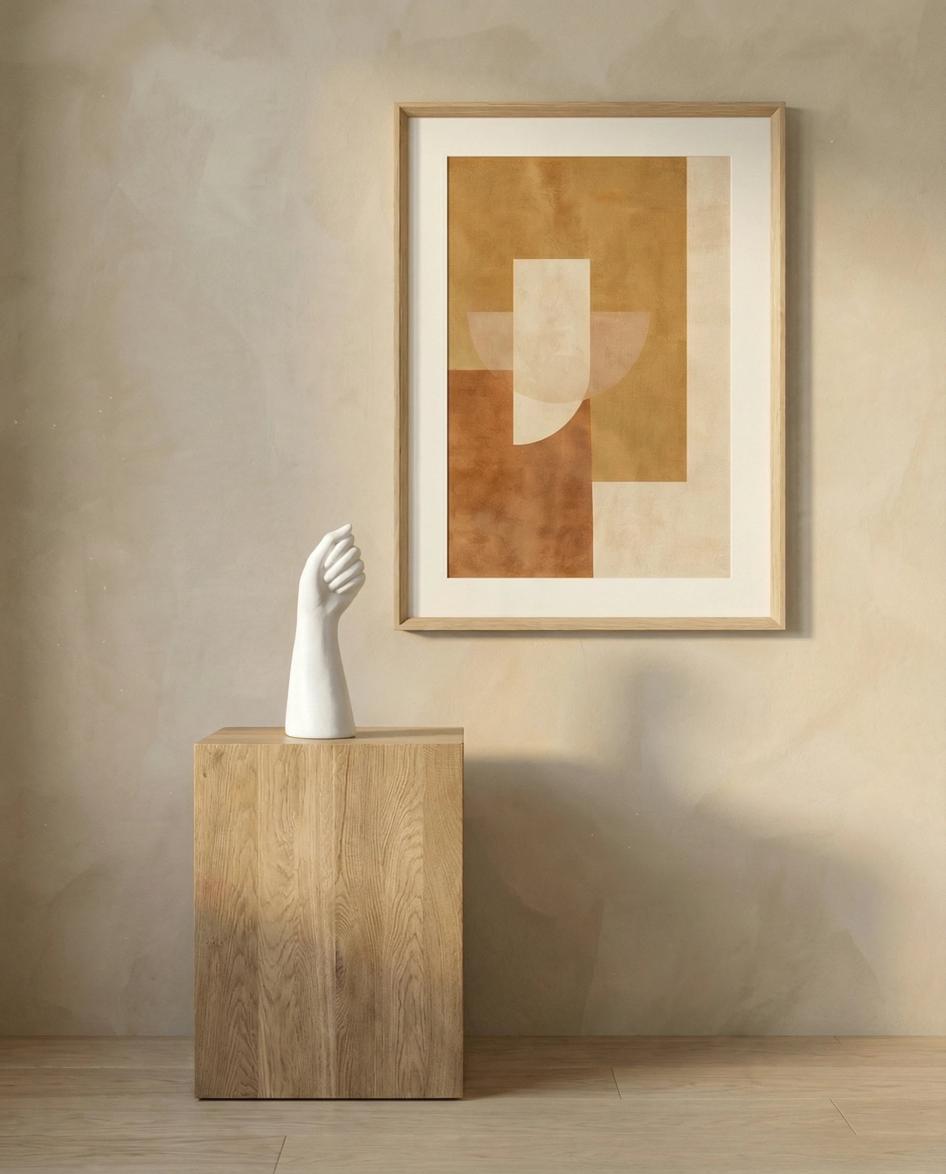 Gesture White Ceramic Human Arm Vase