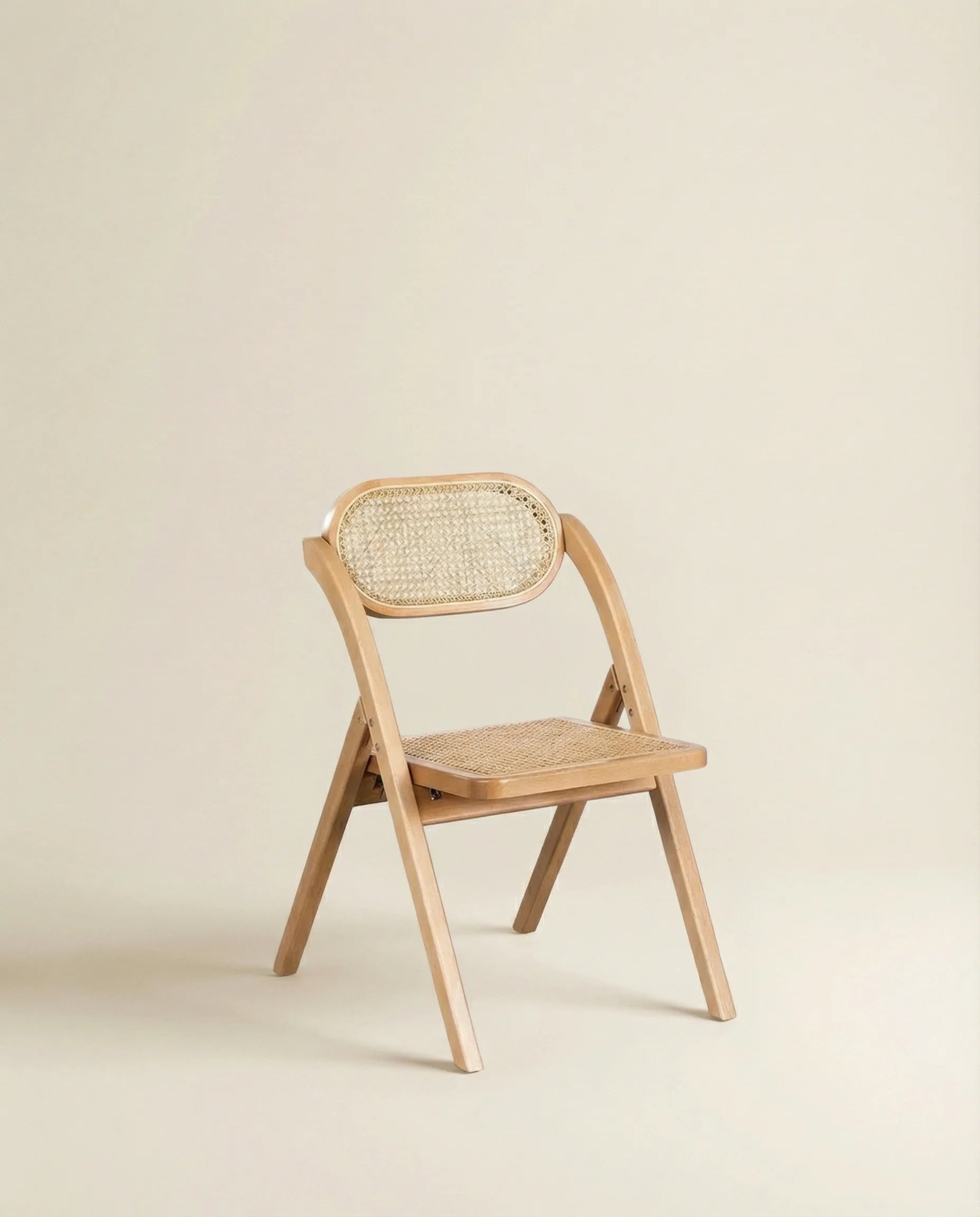 Gracie Light Brown Foldable Rattan Chair