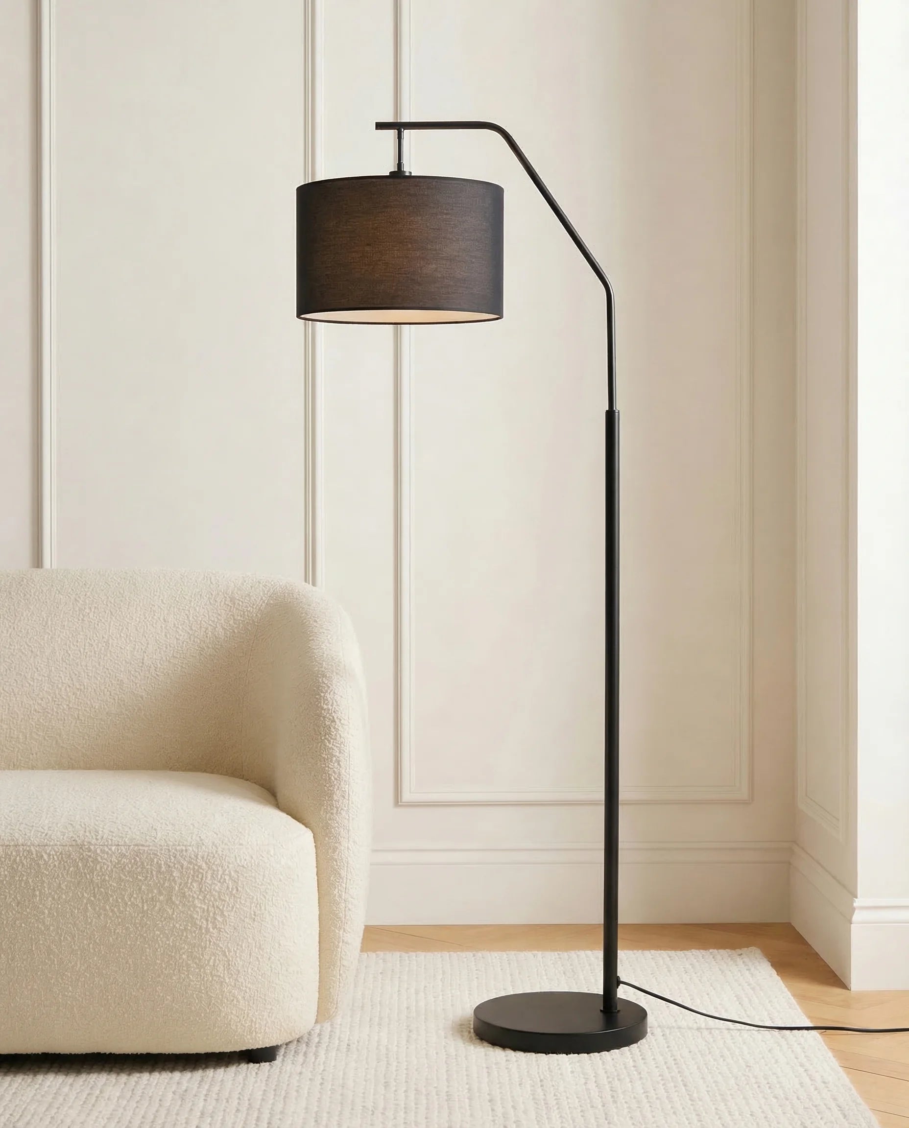 Hercules Industrial Black Standing Lamp