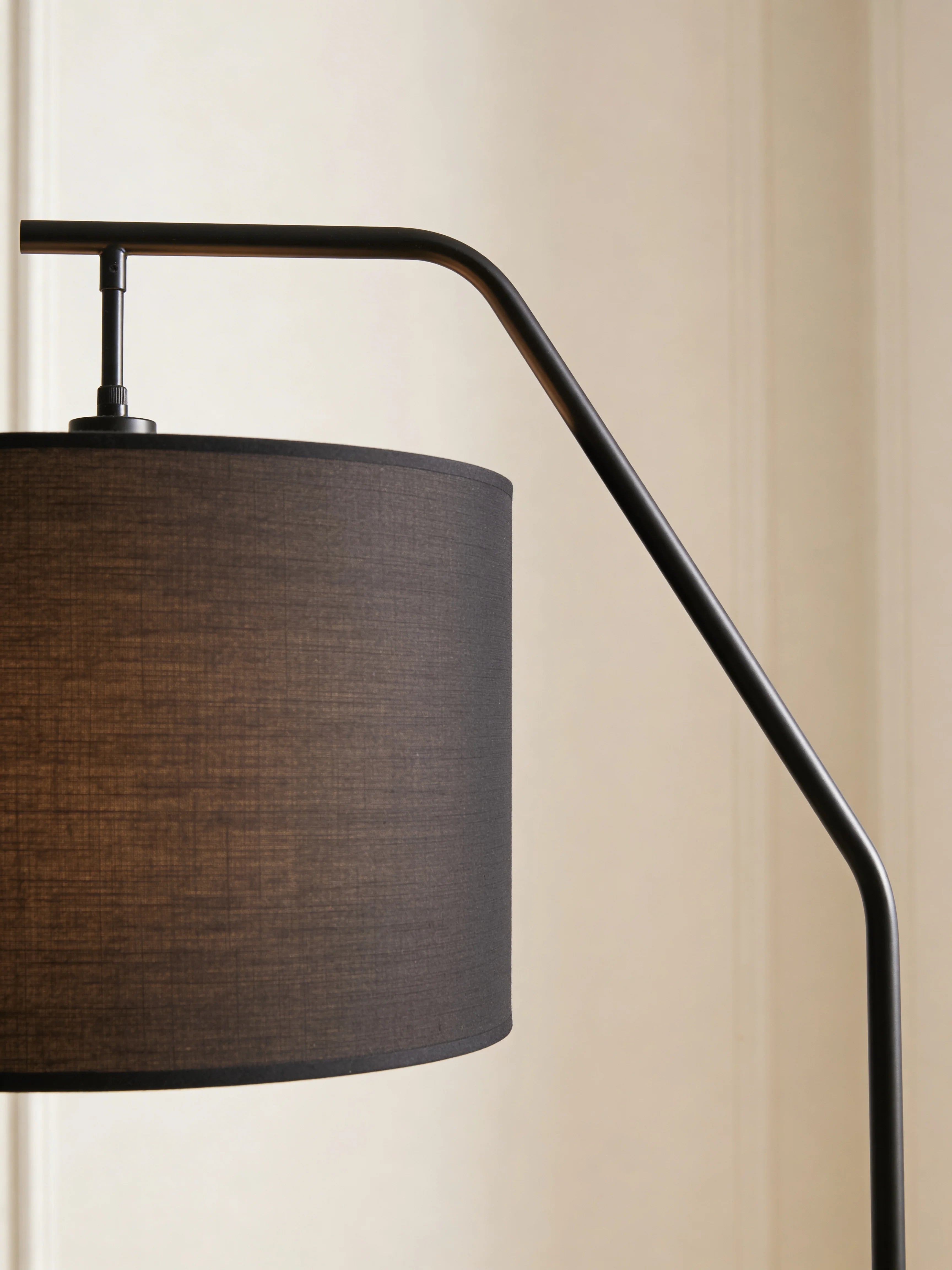 Hercules Industrial Black Standing Lamp