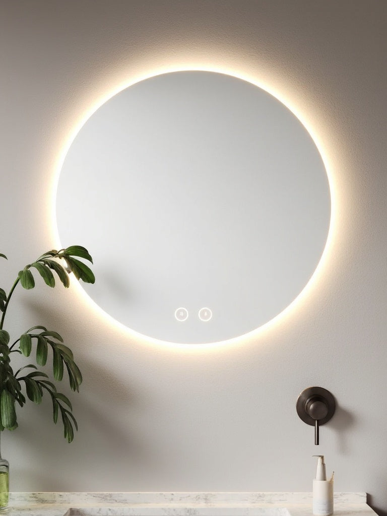 Horizon XL Frameless Round Mirror