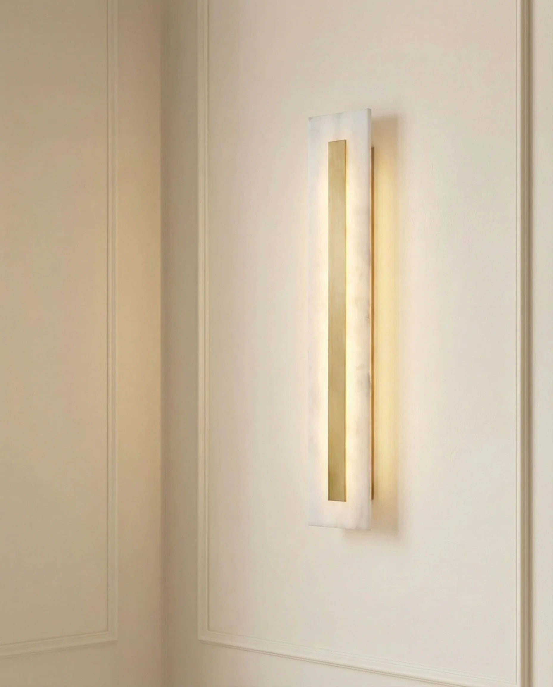 Italian Marble & Glass Wall Lamp for Modern Interiors