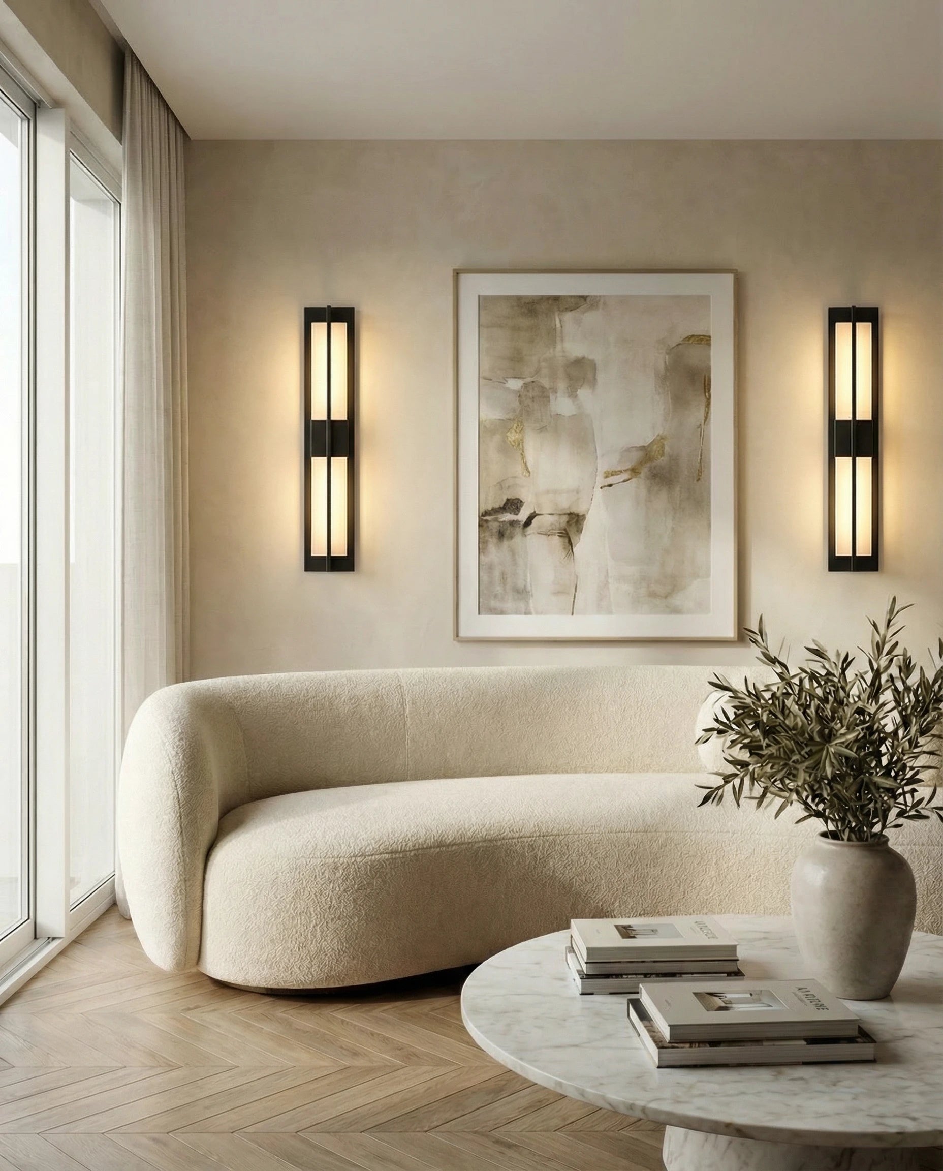 Jing Modern Chinese Black Wall Lamp