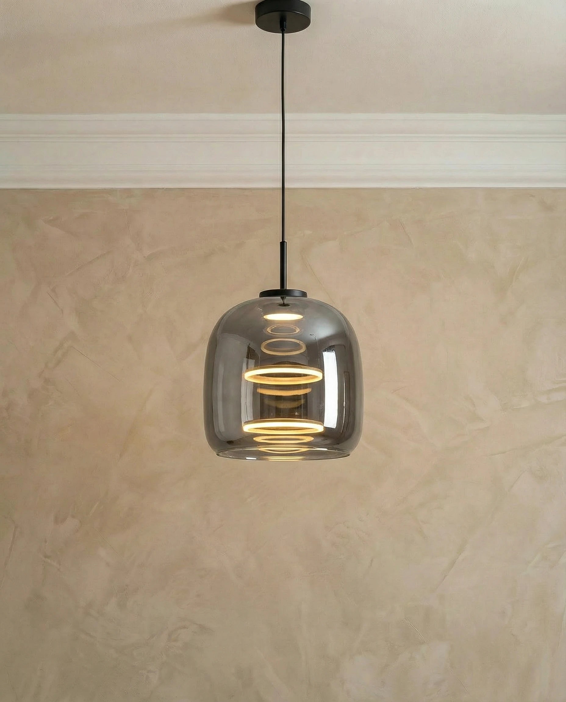 Keo Smokey Grey LED Pendant Light for Kitchen