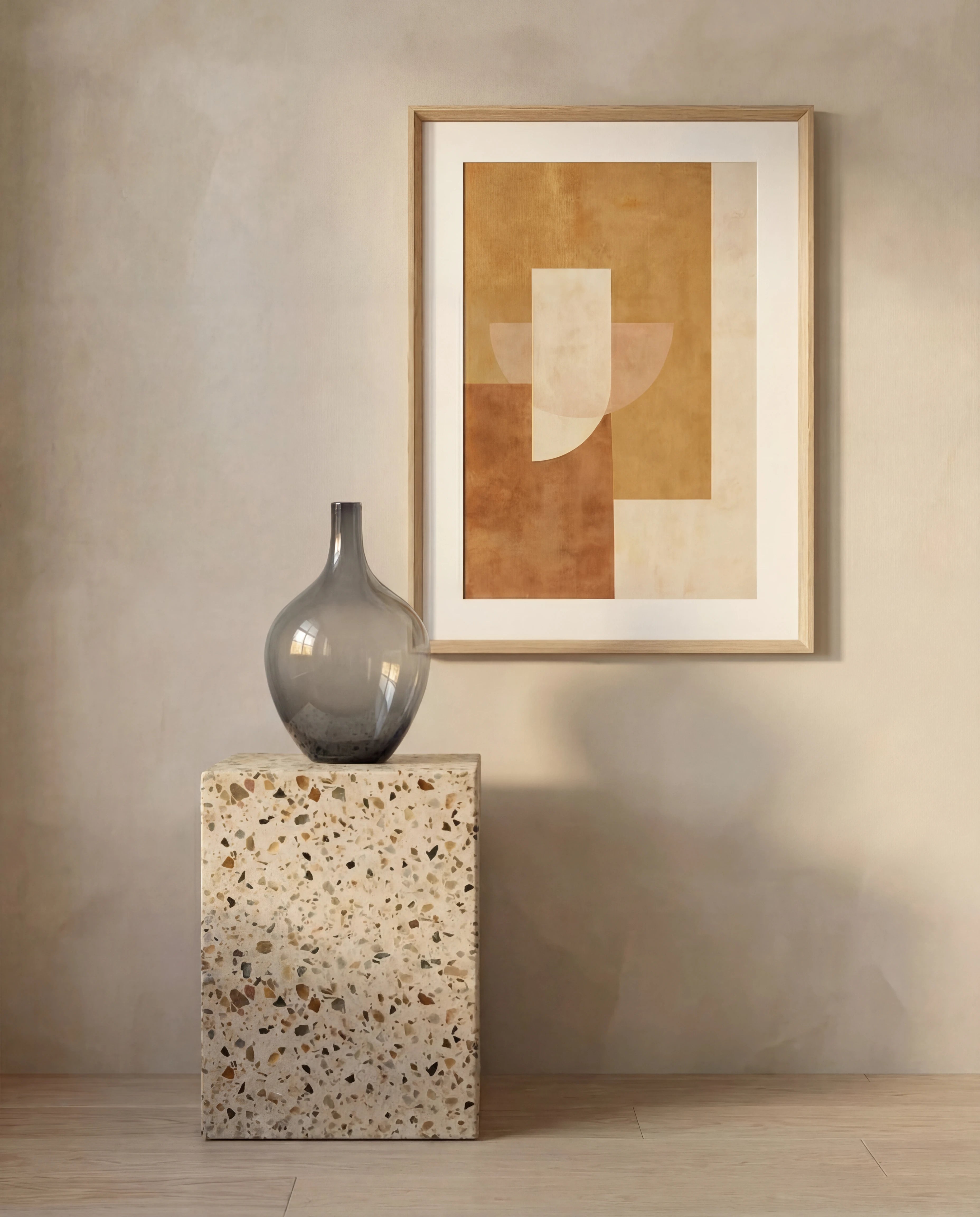 Leyla Mist Glass Vase - Vase Set