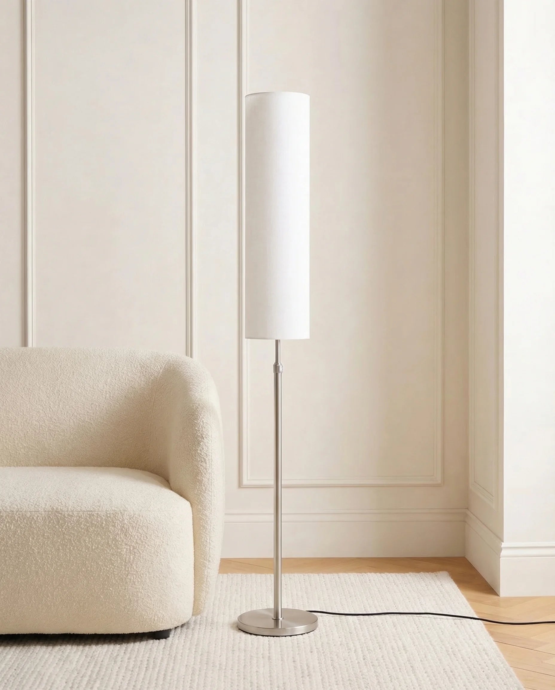 Japandi Cylindrical Floor Lamp