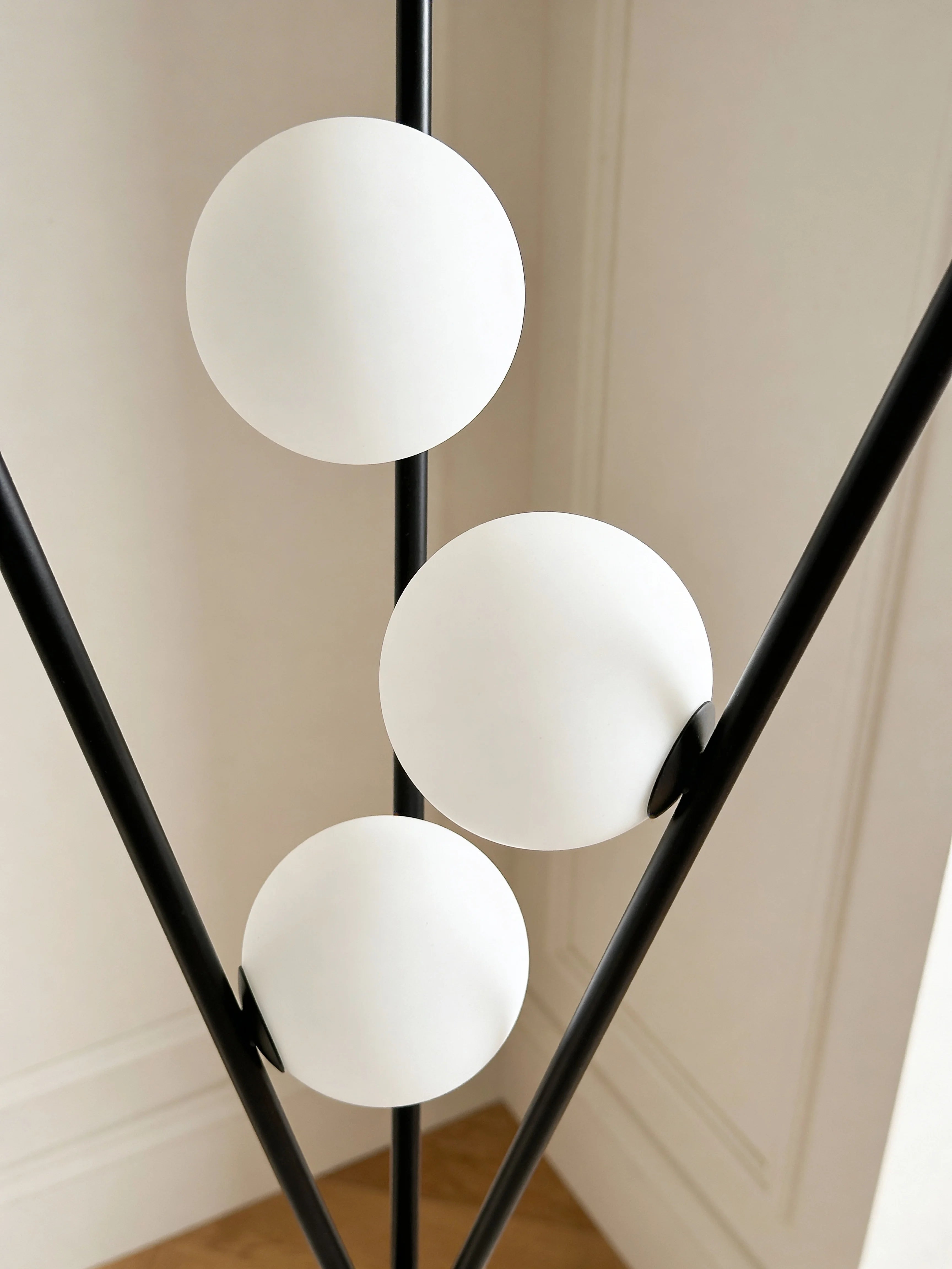 Luna Black Tripod Floor Lamp