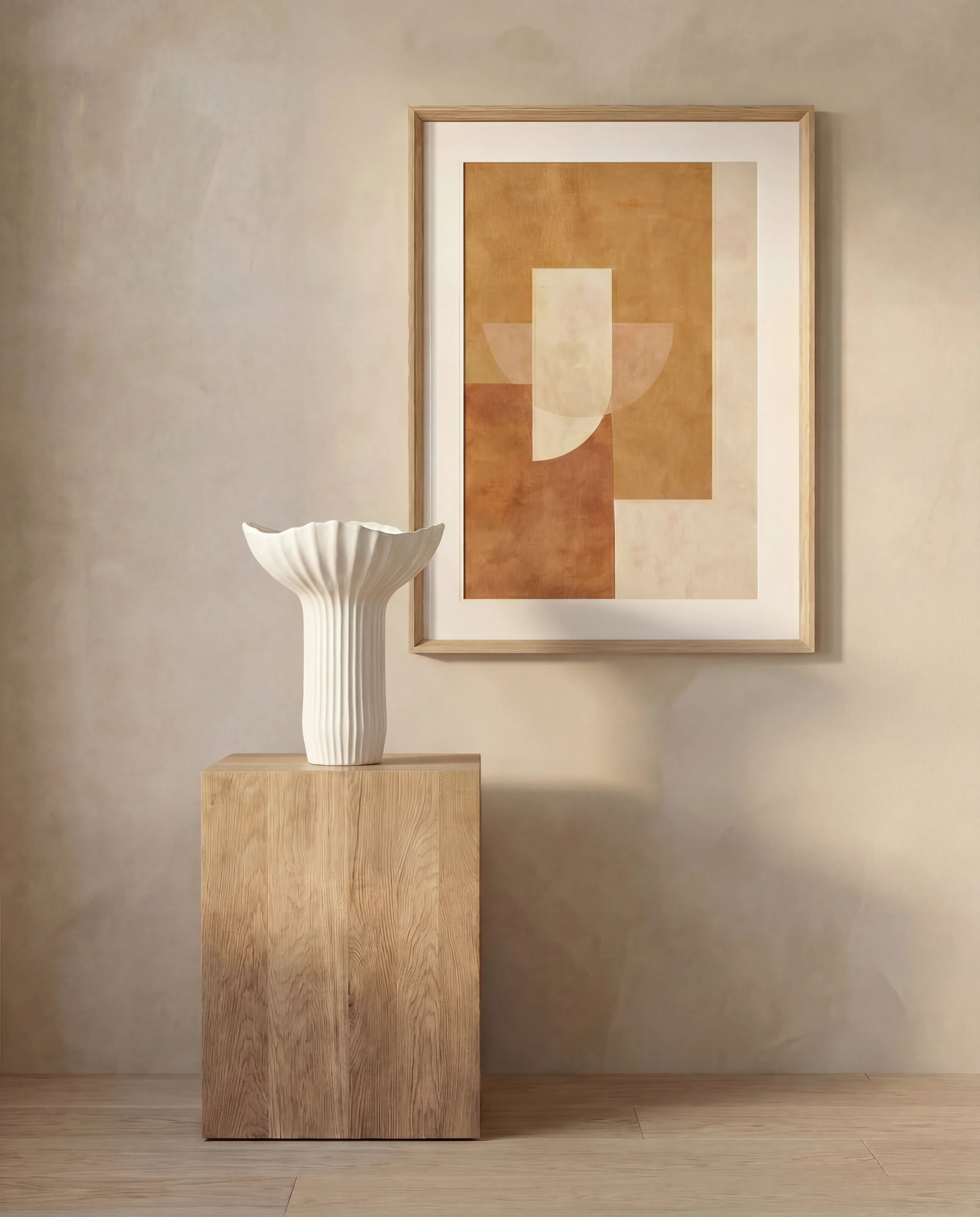 Maren Sculpted Sea Shell Ceramic Vase