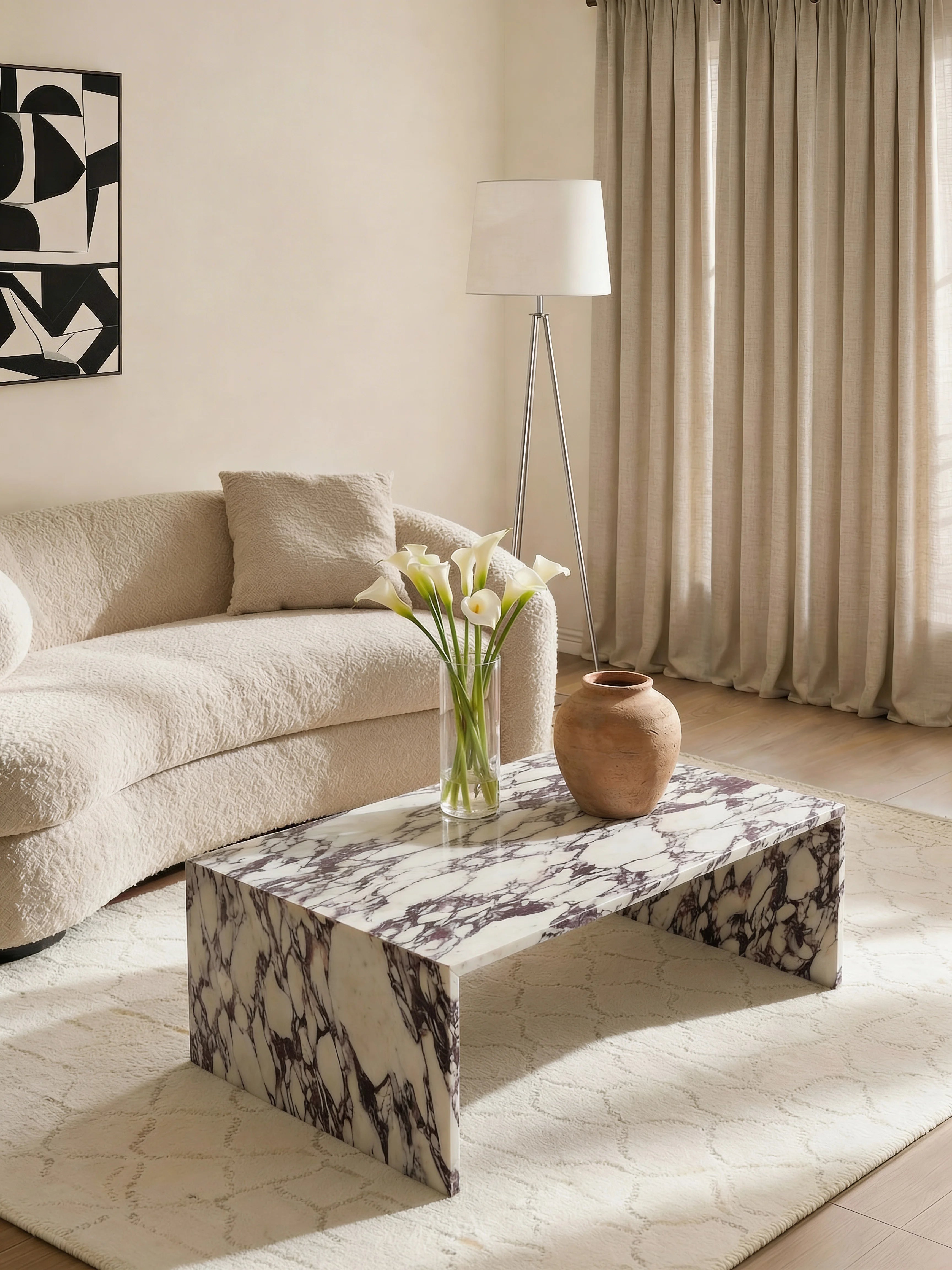 Marino Calacatta Marble Coffee Table