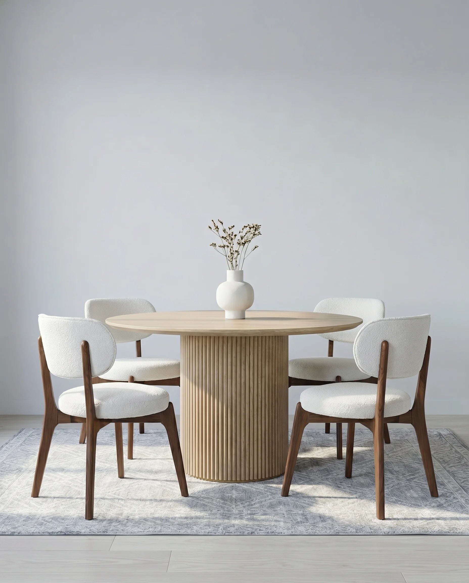 Marlowe Off-White Wooden Dining Chair
