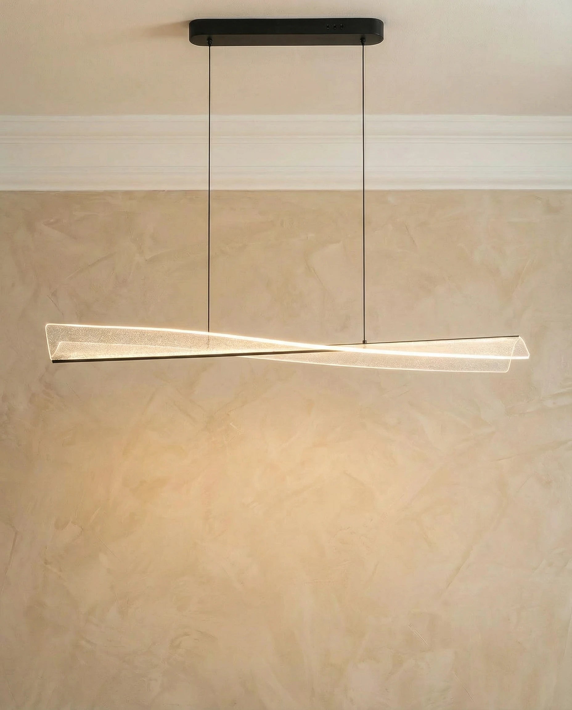 Maxim Curvy Square LED Island Hanging Light for Kitchen